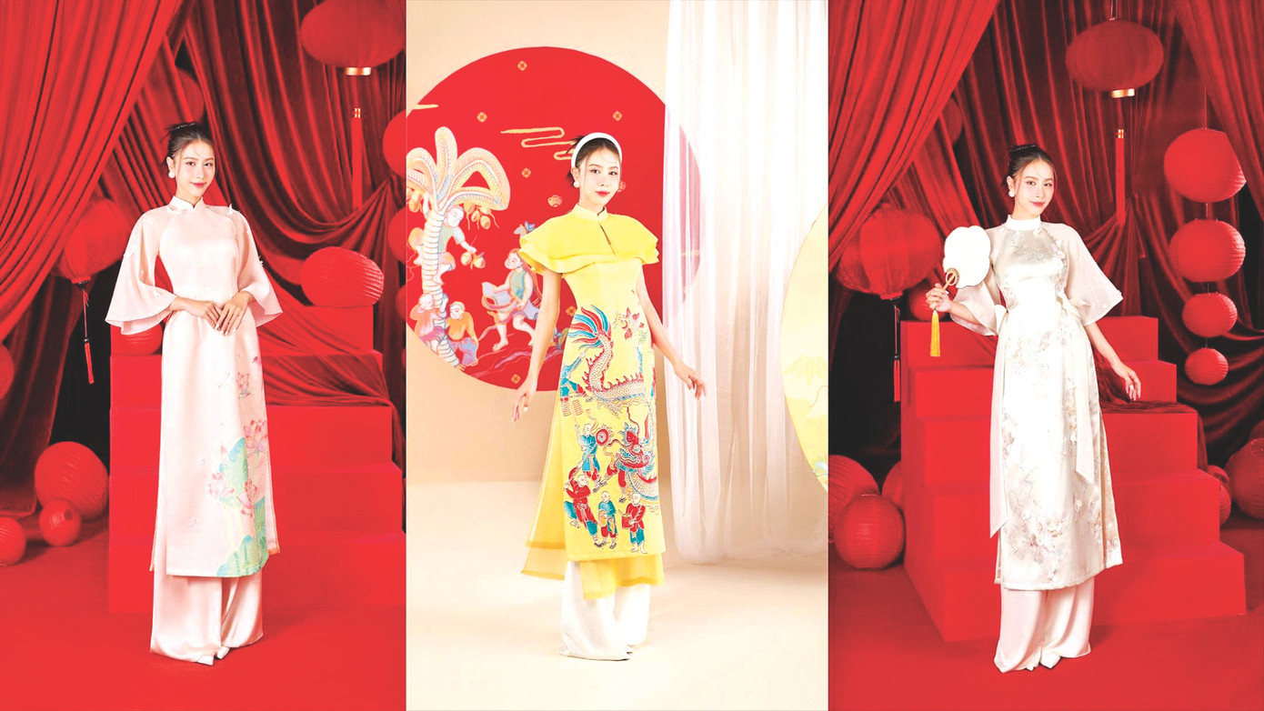 Ngọc Hằng rạng rỡ trong bộ áo dài, chào mừng Tết Nguyên đán Giáp Thìn 2024 Ngọc Hằng rạng rỡ trong bộ áo dài, chào mừng Tết Nguyên đán Giáp Thìn 2024