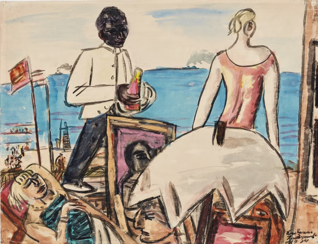 “Zandvoort Strandcafé” của Max Beckmann, 1934