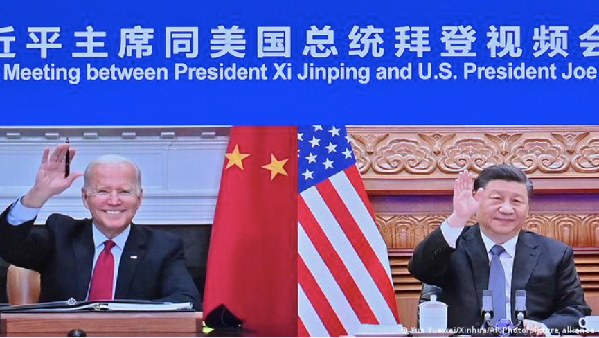 Tổng thống Mỹ Joe Biden (trái) và Chủ tịch Trung Quốc Tập Cận Bình trong cuộc hội đàm trực tuyến vào tháng 11. Ảnh: Xinhua Tổng thống Mỹ Joe Biden (trái) và Chủ tịch Trung Quốc Tập Cận Bình trong cuộc hội đàm trực tuyến vào tháng 11. Ảnh: Xinhua