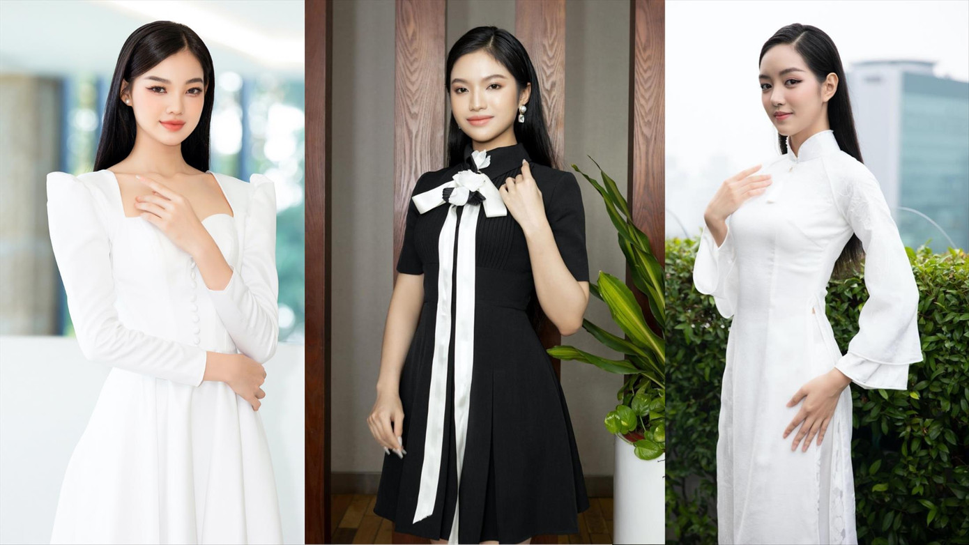 Các thí sinh Lê Thị Kim Hậu, Trần Thị Nhi và Nguyễn Thị Phượng (từ trái qua)