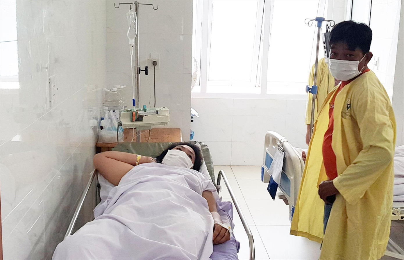 Nữ bệnh nhân đang điều trị tại Bệnh viện Thống Nhất TPHCM