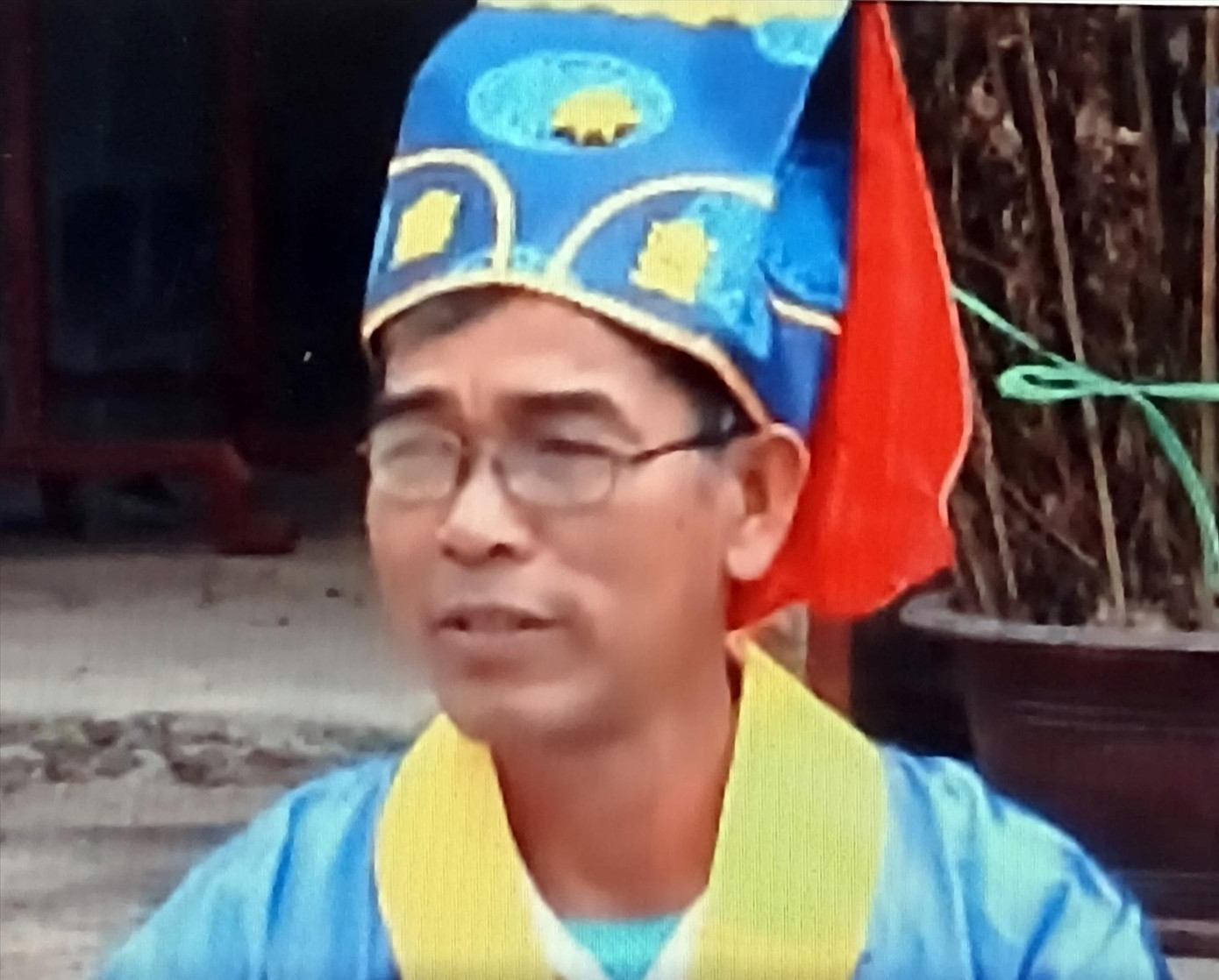 Ông Nguyễn Cửu Cẩn, người làng Đại Thủy ôn cố tri tân. Ảnh: Phạm Xuân Dũng