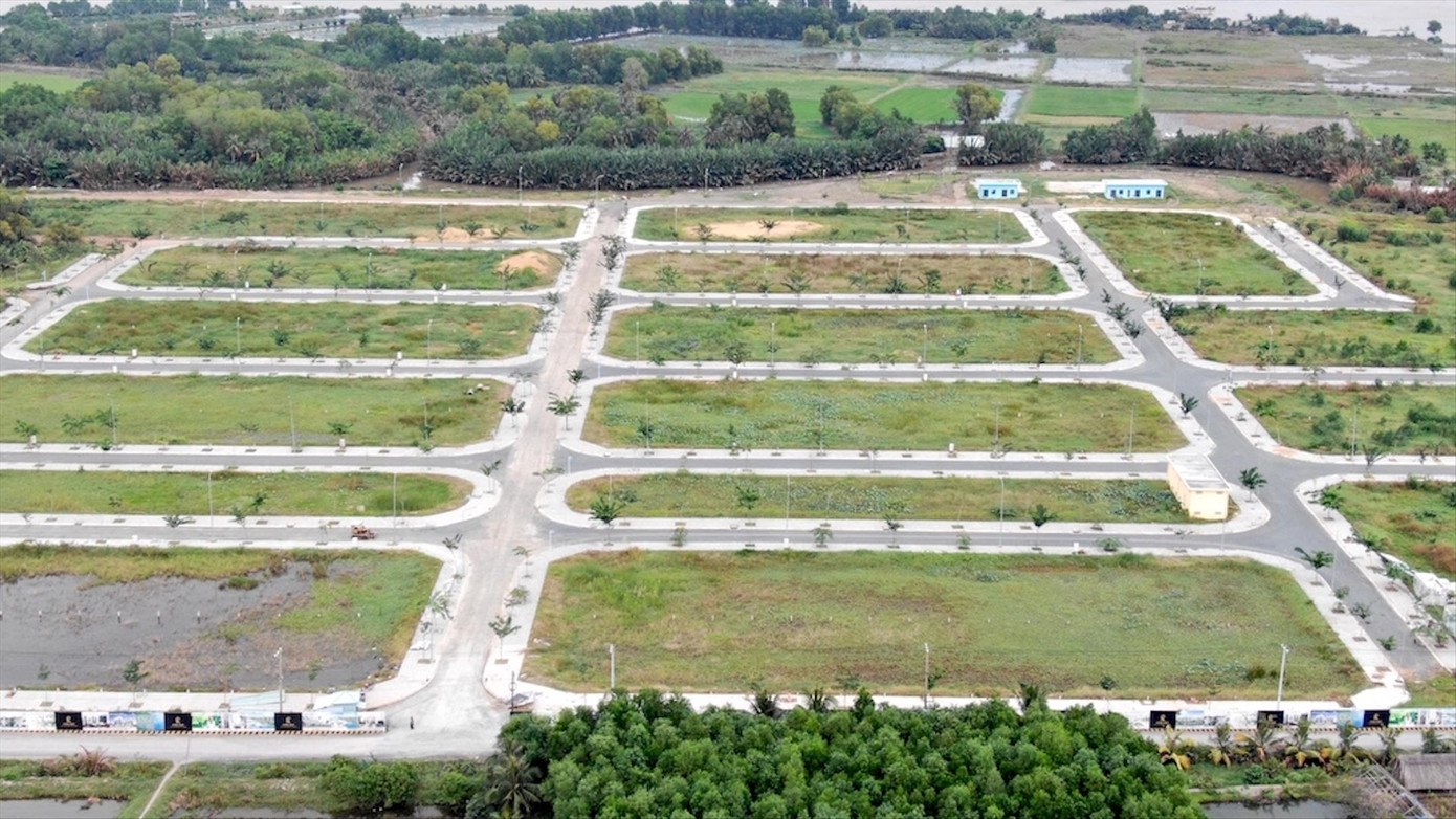 Một dự án bất động sản ở huyện Nhơn Trạch, tỉnh Đồng Nai được nhà nước thu hồi đất để giao cho doanh nghiệp làm dự án và có khiếu kiện của người dân Ảnh: Duy Quang