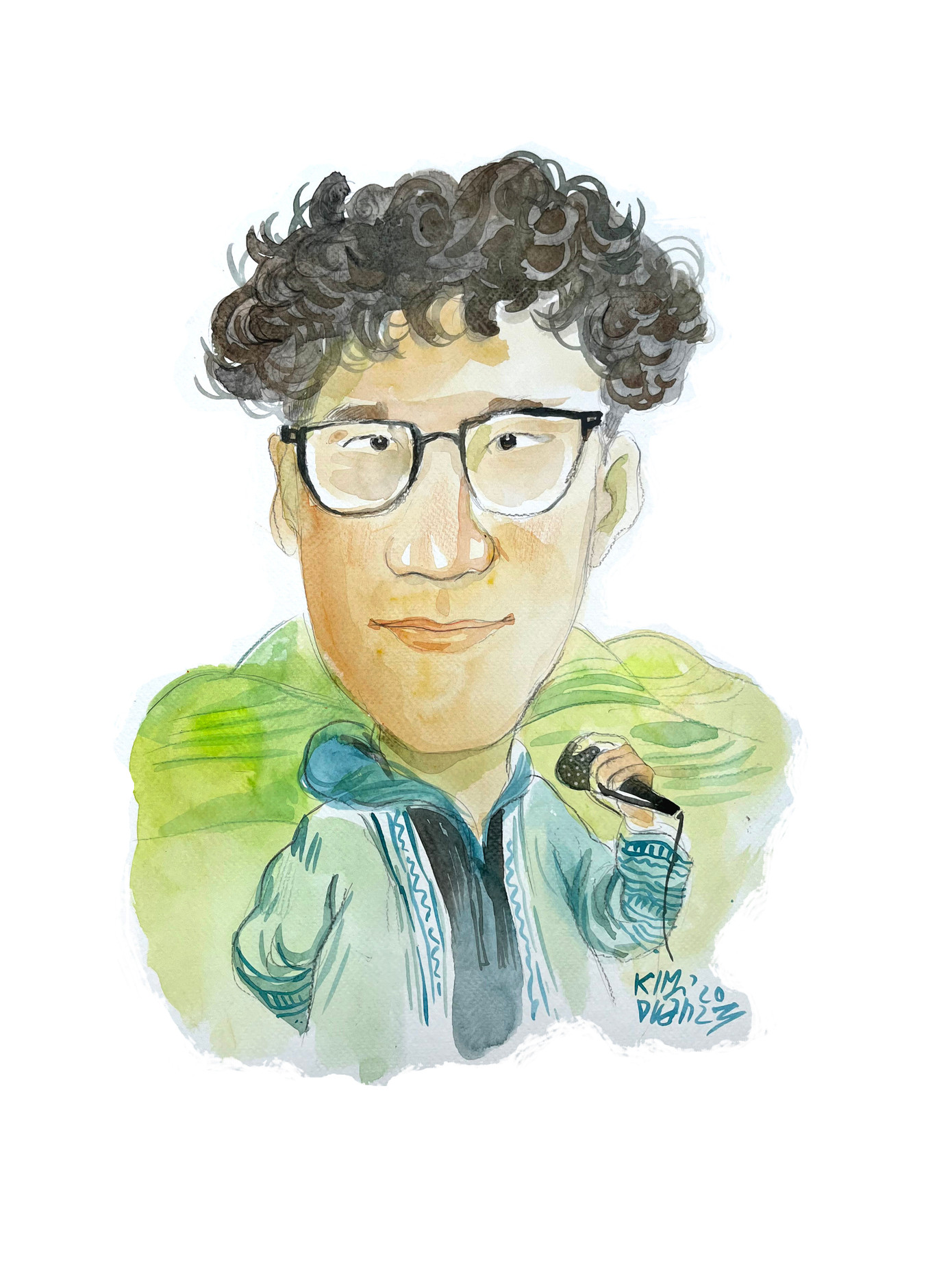 Hí họa chân dung beatboxer Trung Bảo