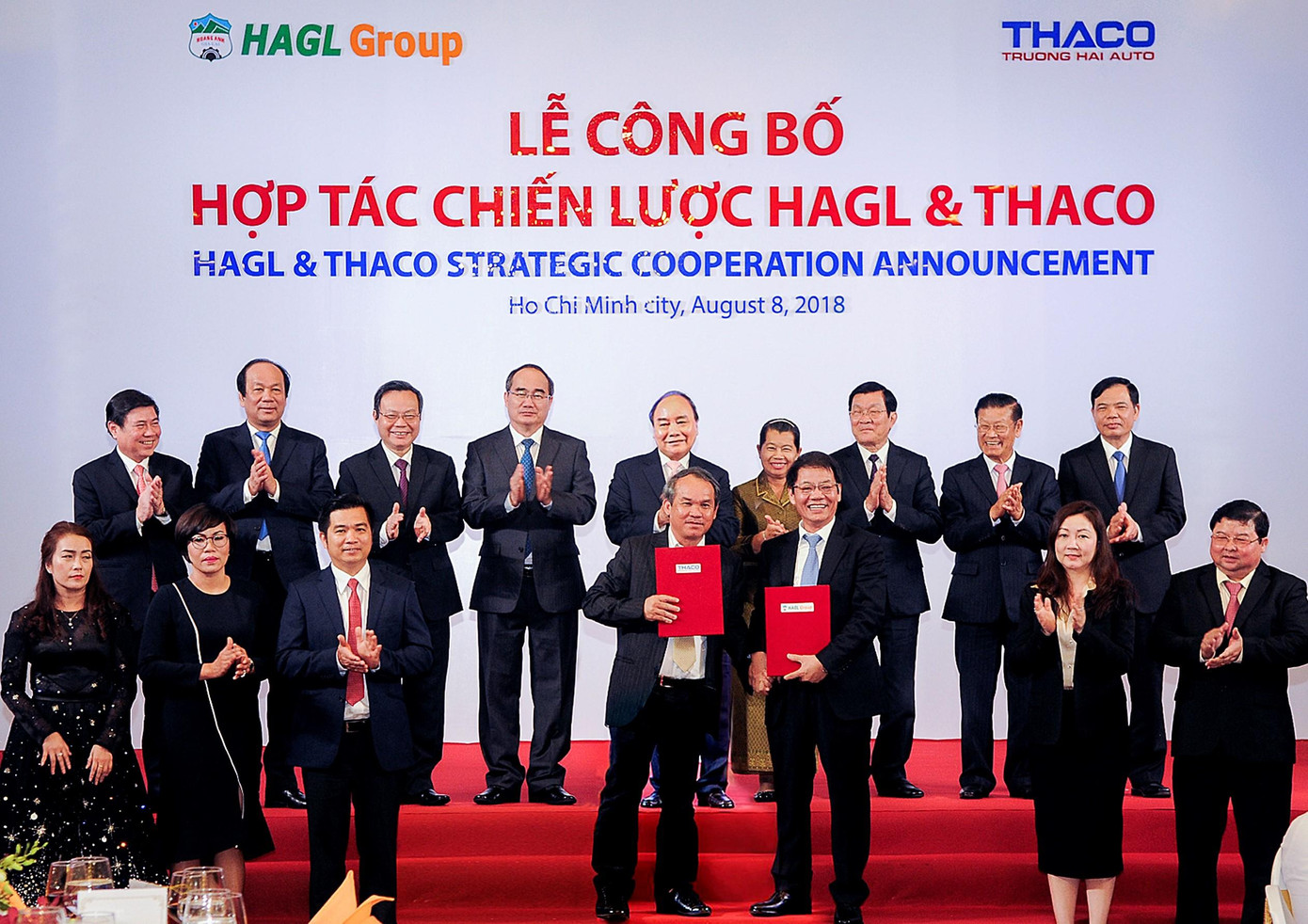 Tháng 8/2018, HAGL và THACO ký hợp tác chiến lược với sự chứng kiến của Thủ tướng Nguyễn Xuân Phúc
