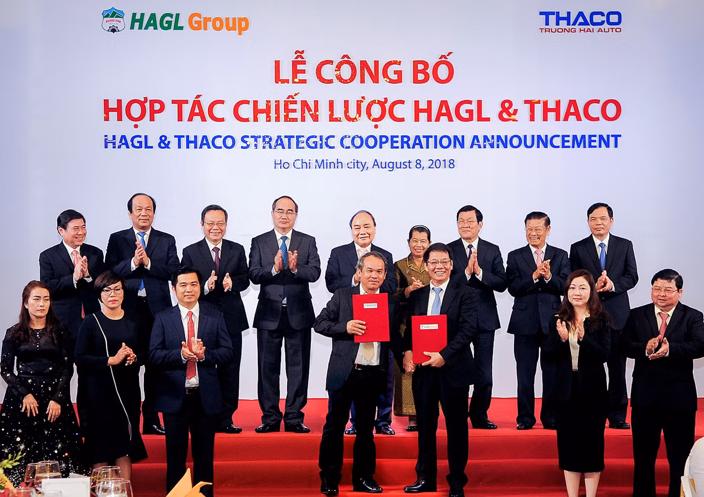 Tháng 8/2018, HAGL và THACO ký hợp tác chiến lược với sự chứng kiến của Thủ tướng Nguyễn Xuân Phúc