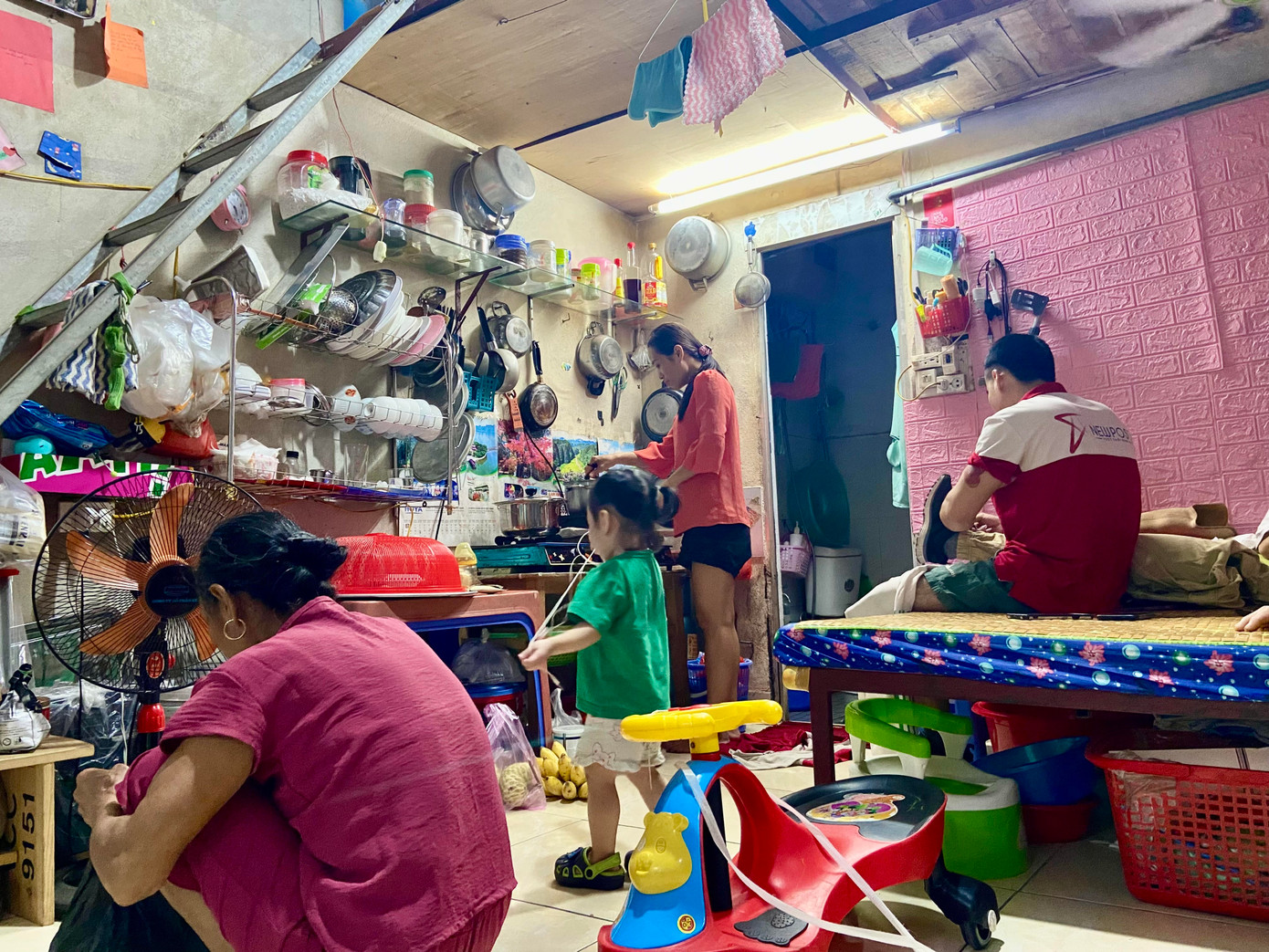 Không gian sinh hoạt của gia đình chị Nguyễn Thúy Quỳnh