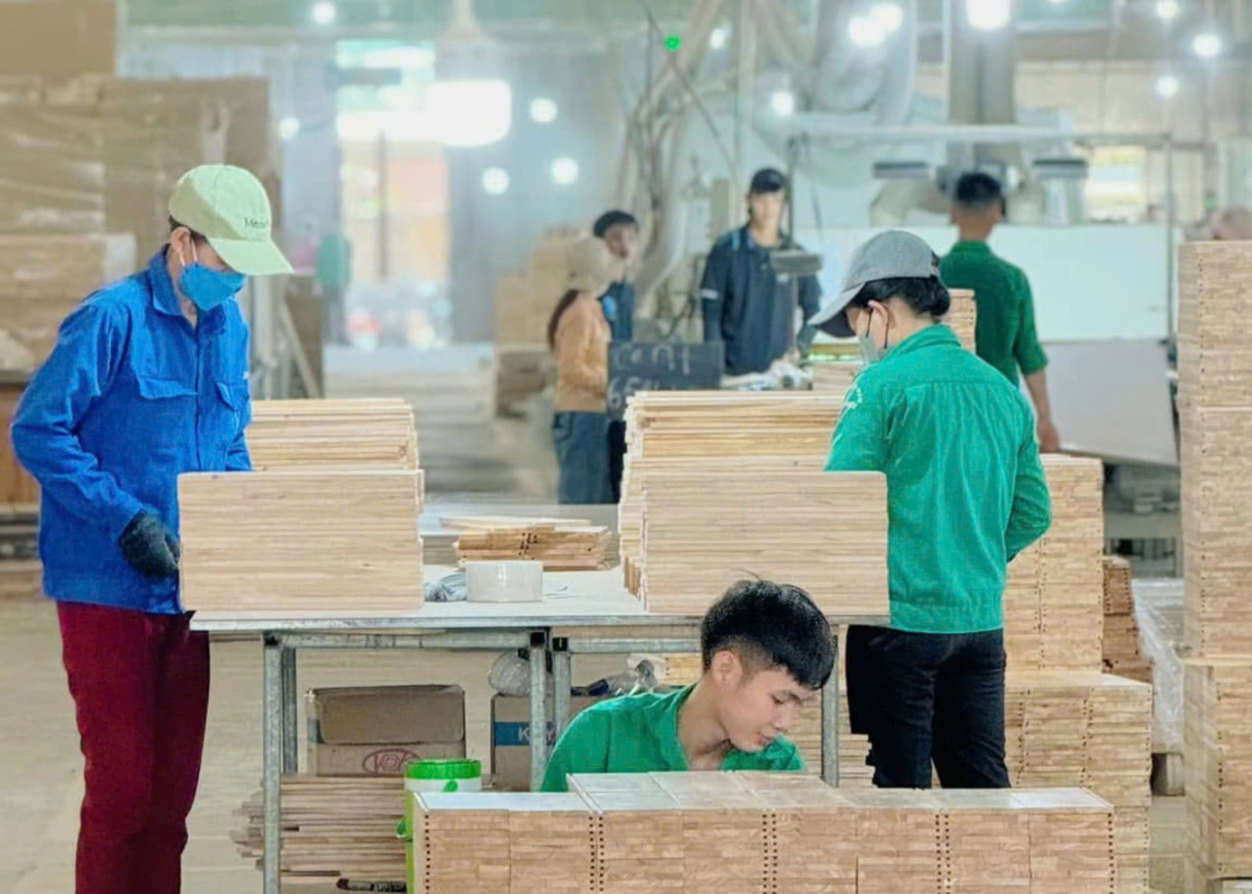 Hoạt động sản xuất của Công ty TNHH sản xuất thương mại và xây dựng Thiên Phát (Bình Định).