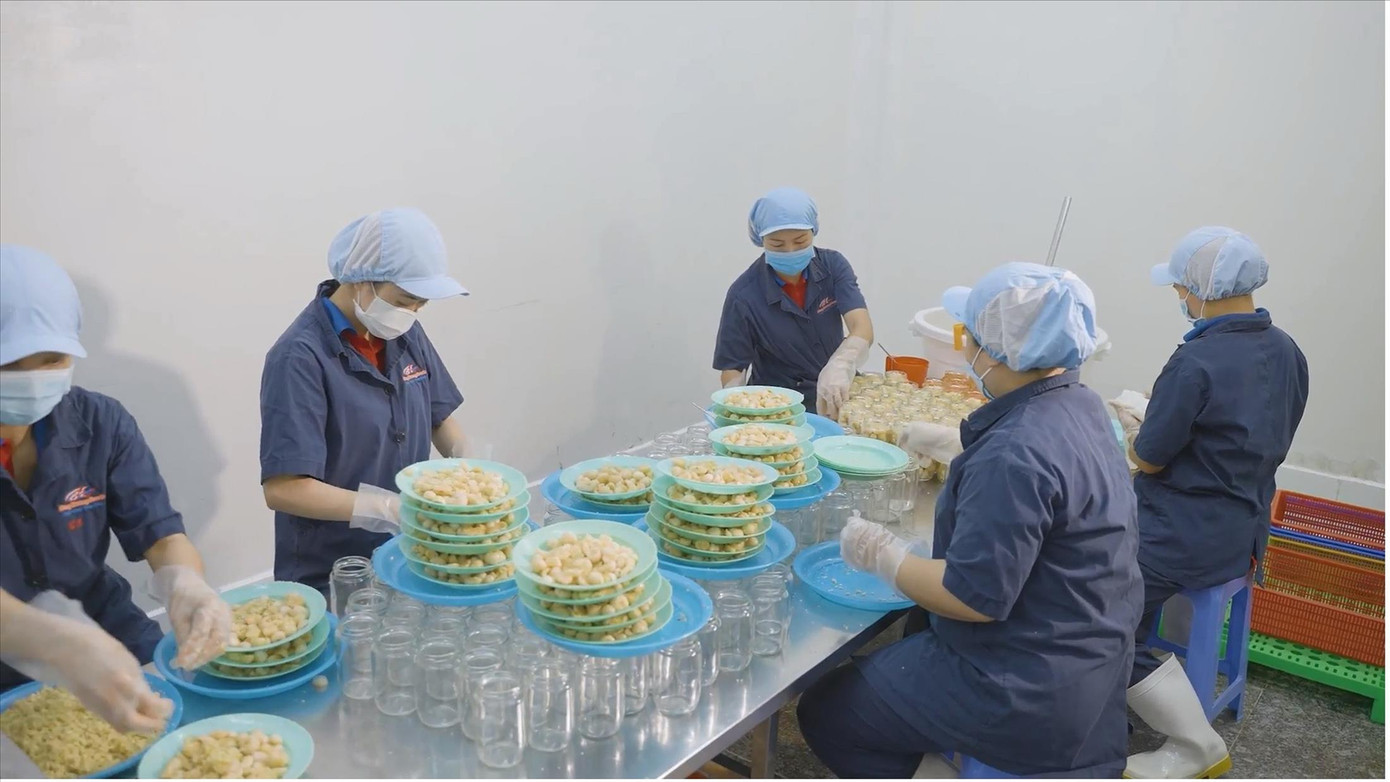 Nhiều sản phẩm xuất khẩu được DN Việt đưa về để chinh phục khách hàng trong nước ảnh: U.P