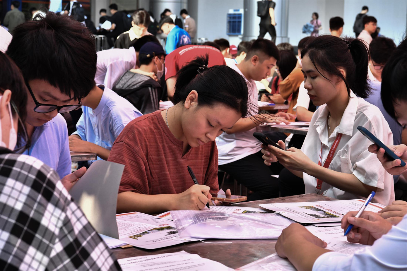 Sinh viên nhập học năm 2024 Ảnh: Nghiêm Huê Sinh viên nhập học năm 2024 Ảnh: Nghiêm Huê