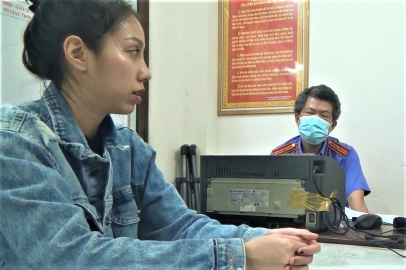 Bị can Nguyễn Võ Quỳnh Trang. Ảnh: IT Bị can Nguyễn Võ Quỳnh Trang. Ảnh: IT