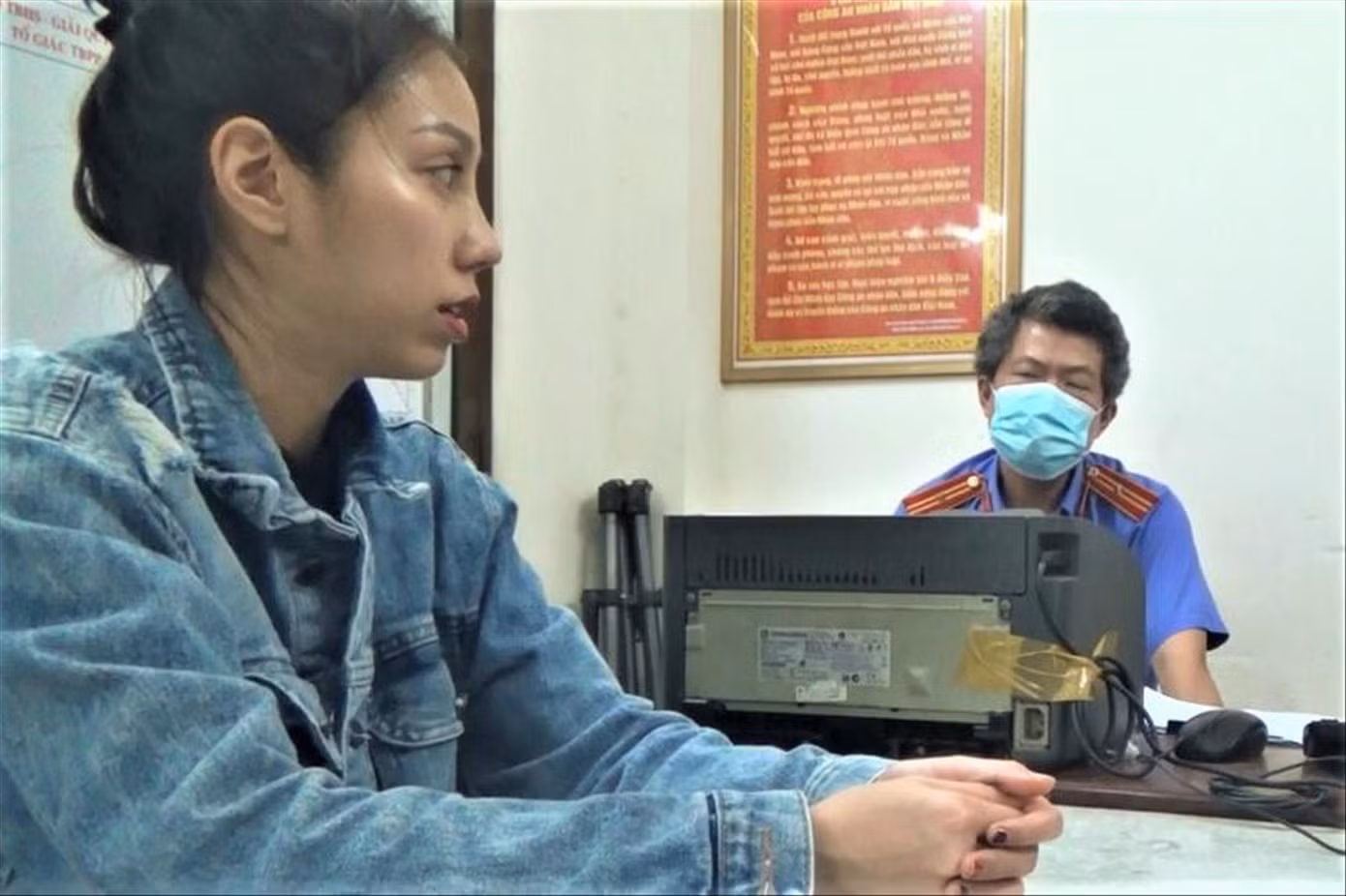 Bị can Nguyễn Võ Quỳnh Trang. Ảnh: IT Bị can Nguyễn Võ Quỳnh Trang. Ảnh: IT
