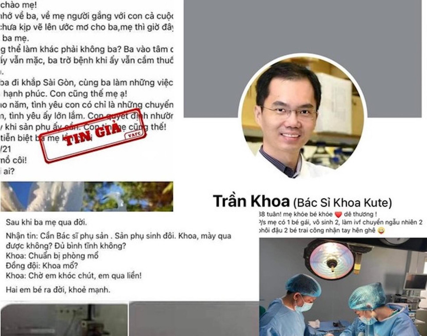 "Nhóm bác sỹ Khoa" lập Facebook tung tin giả để trục lợi
