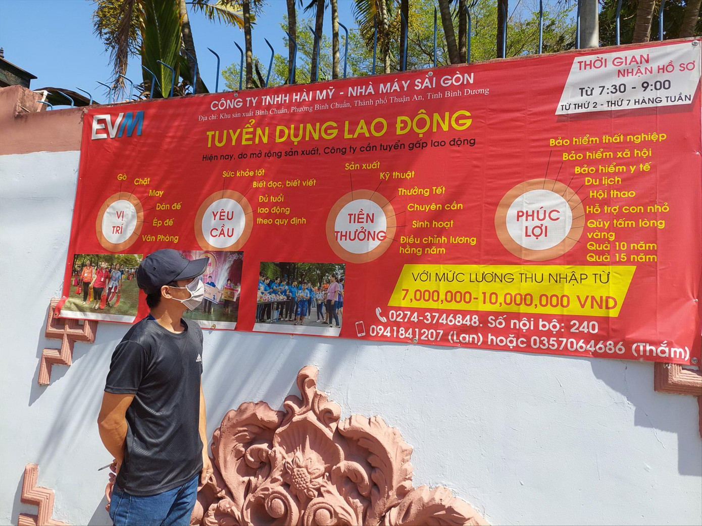 Nhiều DN ở Bình Dương và TPHCM cần tuyển lao động cuối năm ảnh: H.C