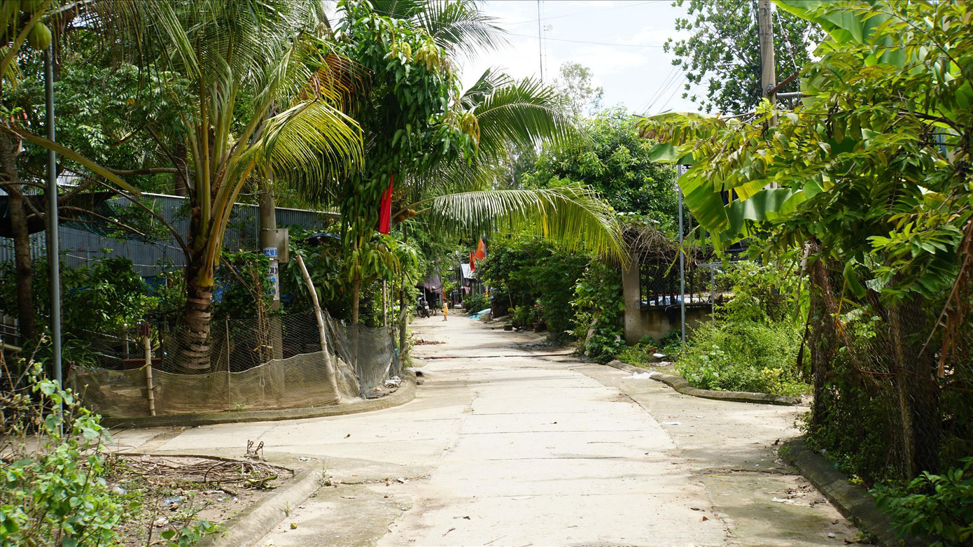 Quang cảnh khu dân cư Giồng Bàng vắng vẻ, đìu hiu ẢNH: HÒA HỘI