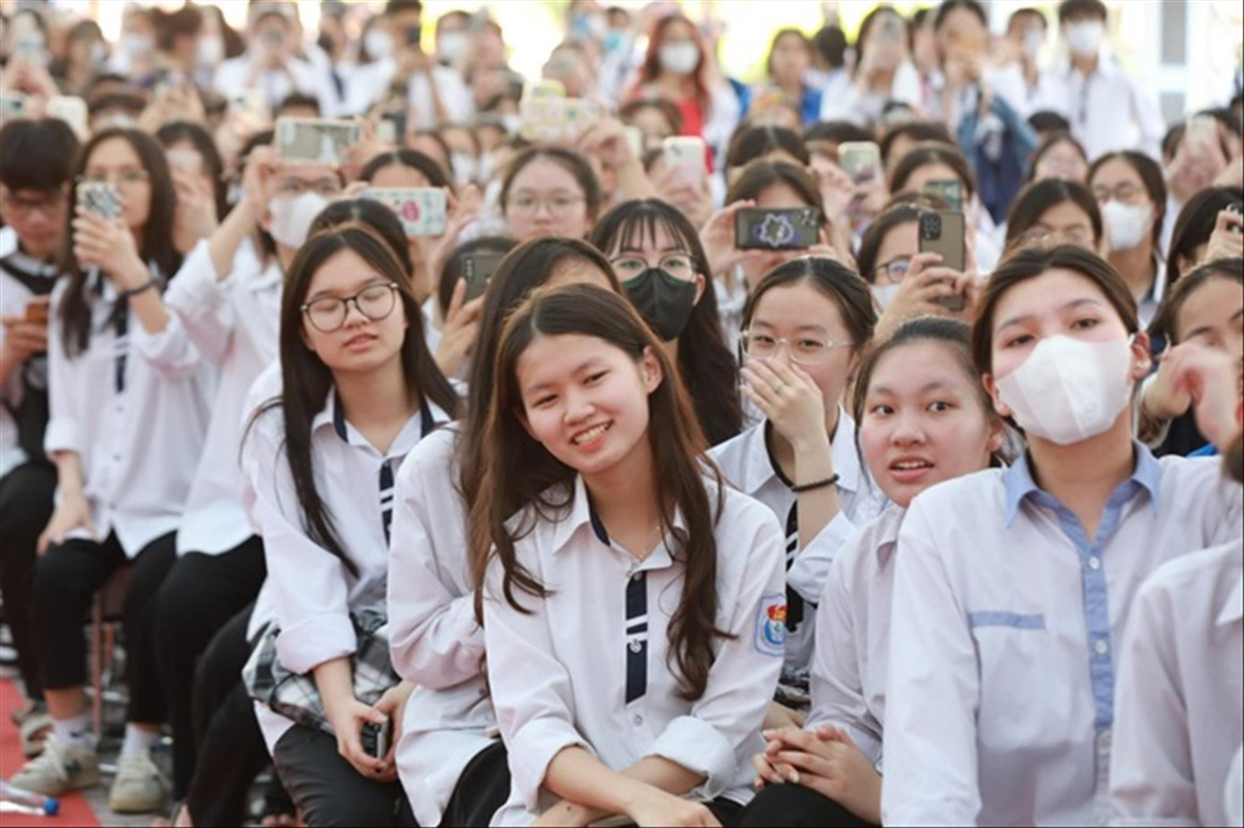 Học sinh tham gia diễn đàn Điều em muốn nói lần 2. Ảnh: TRỌNG TÀI Học sinh tham gia diễn đàn Điều em muốn nói lần 2. Ảnh: TRỌNG TÀI