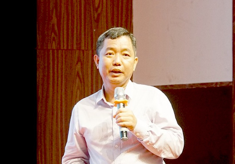 PGS.TS Trần Bá Hoằng, Viện trưởng Viện Khoa học Thủy lợi miền Nam. Ảnh: Hoà Hội