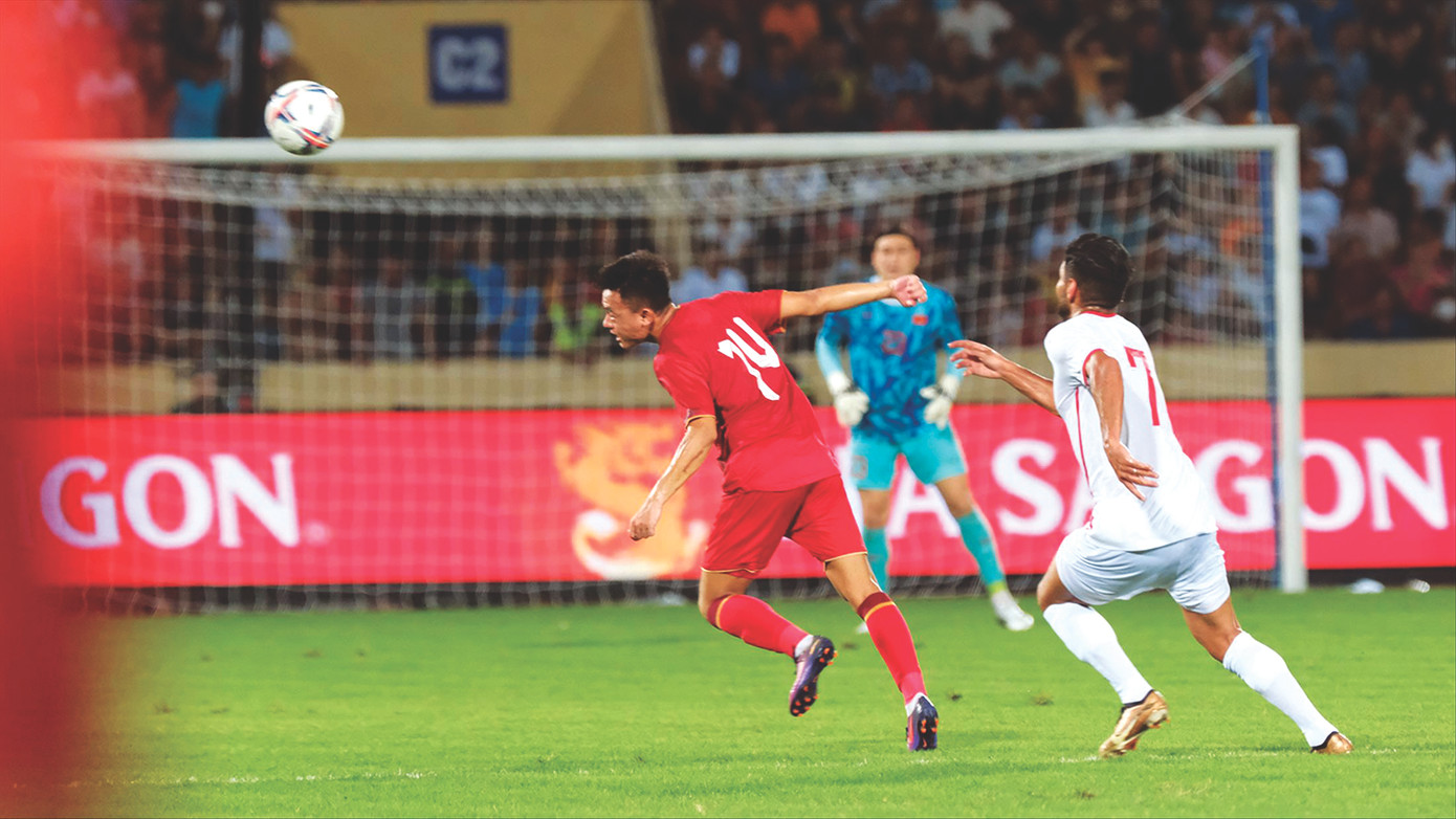 Thái Sơn đã tạo dấu ấn trong ngày ra mắt đội tuyển quốc gia ảnh: Mạnh Thắng