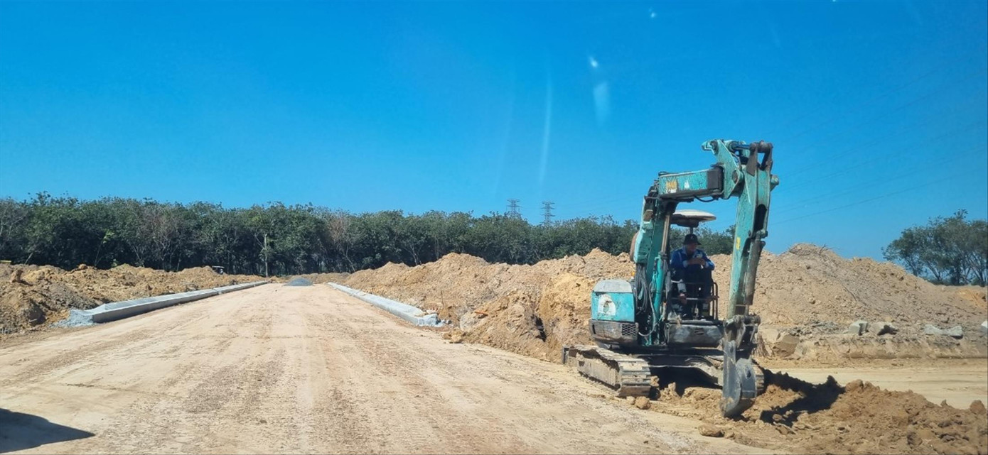 Công trường dự án cao tốc Biên Hòa - Vũng Tàu. Ảnh: M.T