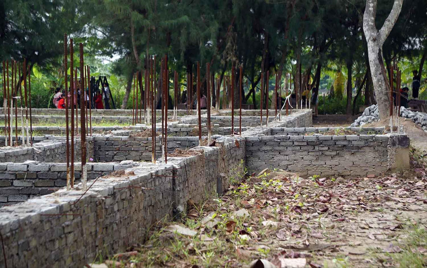 Dự án xây lớp học ở Hải Dương 2 năm mới xong phần móng Ảnh: Nguyễn Hoàn Dự án xây lớp học ở Hải Dương 2 năm mới xong phần móng Ảnh: Nguyễn Hoàn