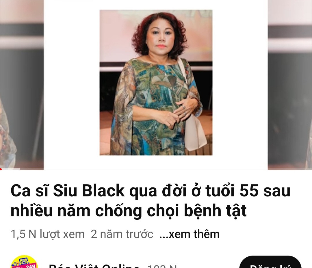 Tin đồn Siu Black qua đời Tin đồn Siu Black qua đời