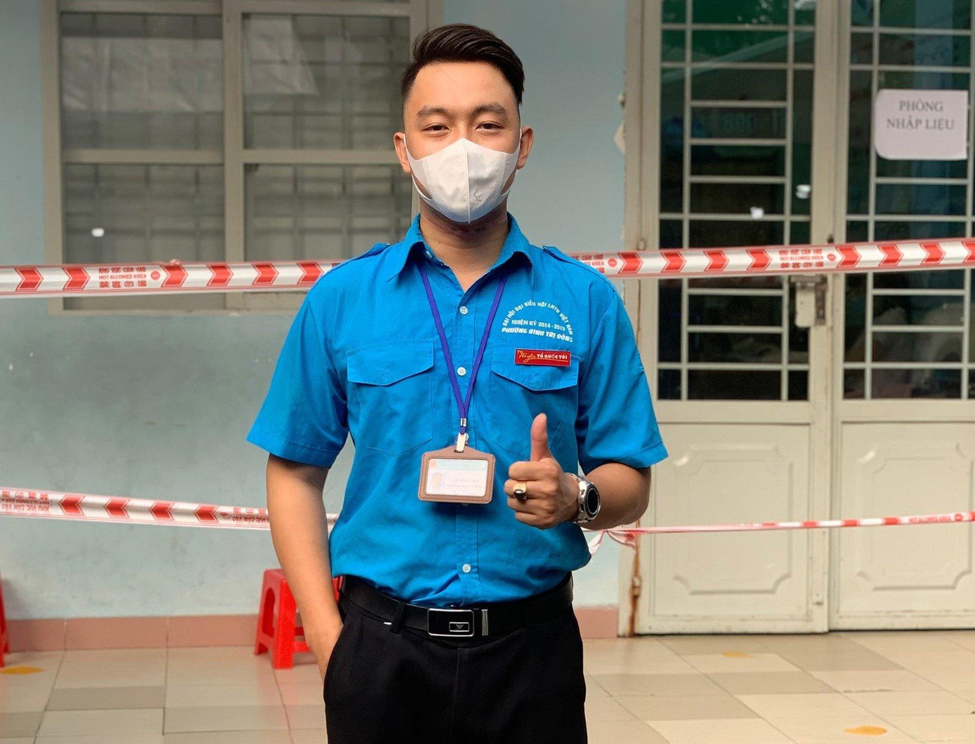 Lê Viên Duy Tước, Phó Bí thư Đoàn phường 15, quận Tân Bình, TPHCM Ảnh: NVCC