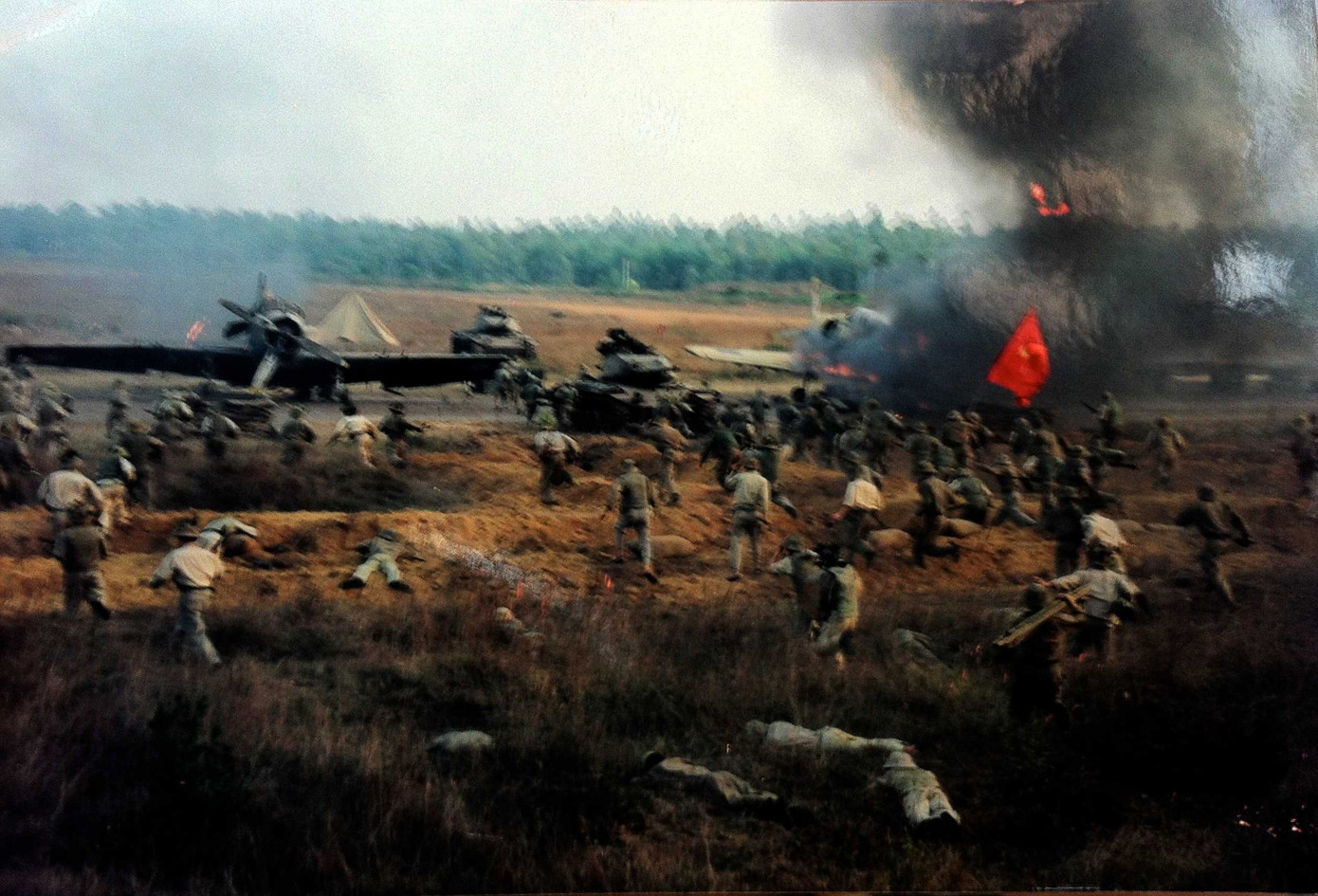 Chiến trường Điện Biên Phủ được tái hiện đầy chân thực trên màn ảnh rộng.