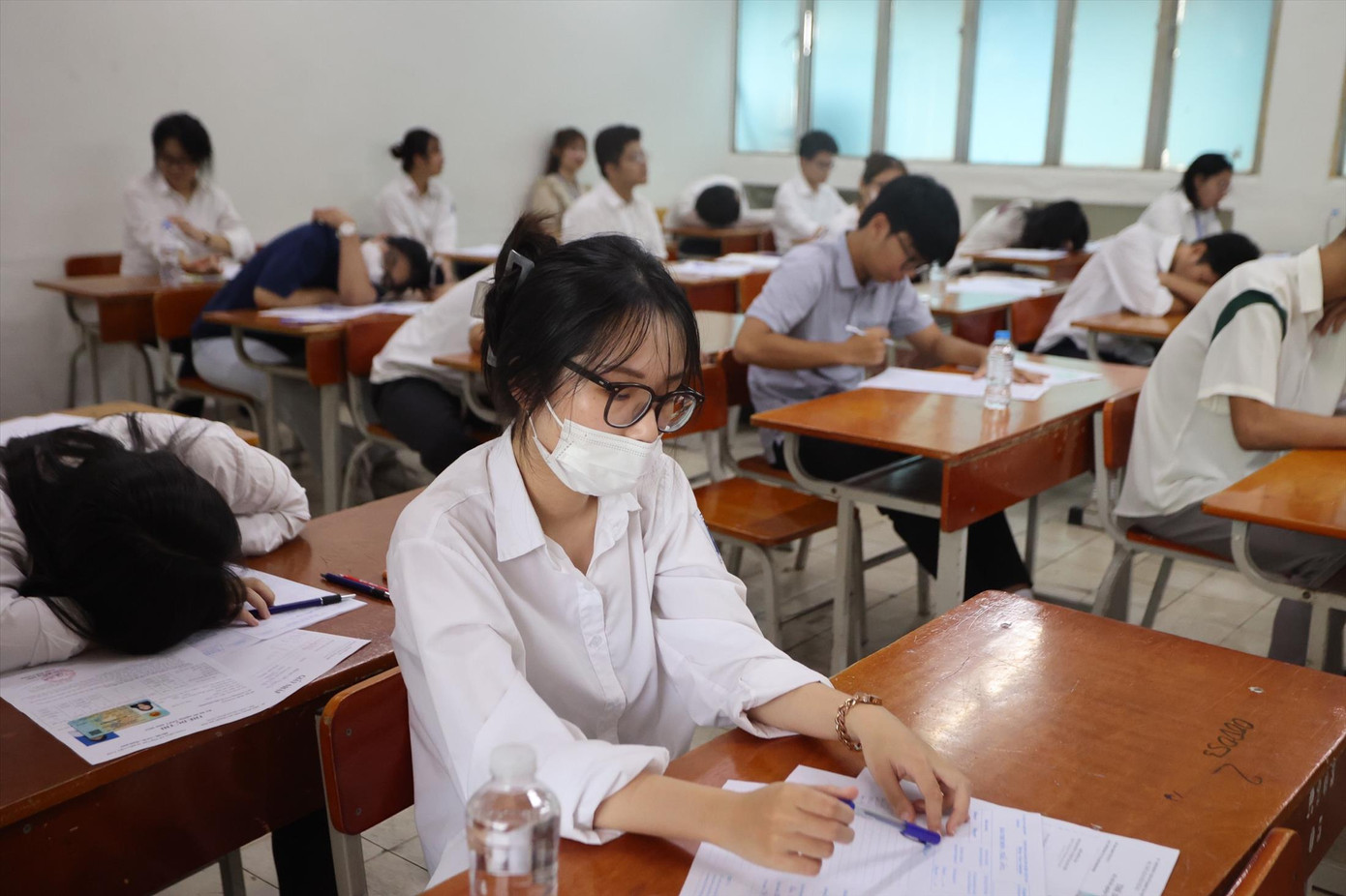 Thí sinh dự thi tốt nghiệp THPT 2023. Ảnh: Trọng Tài