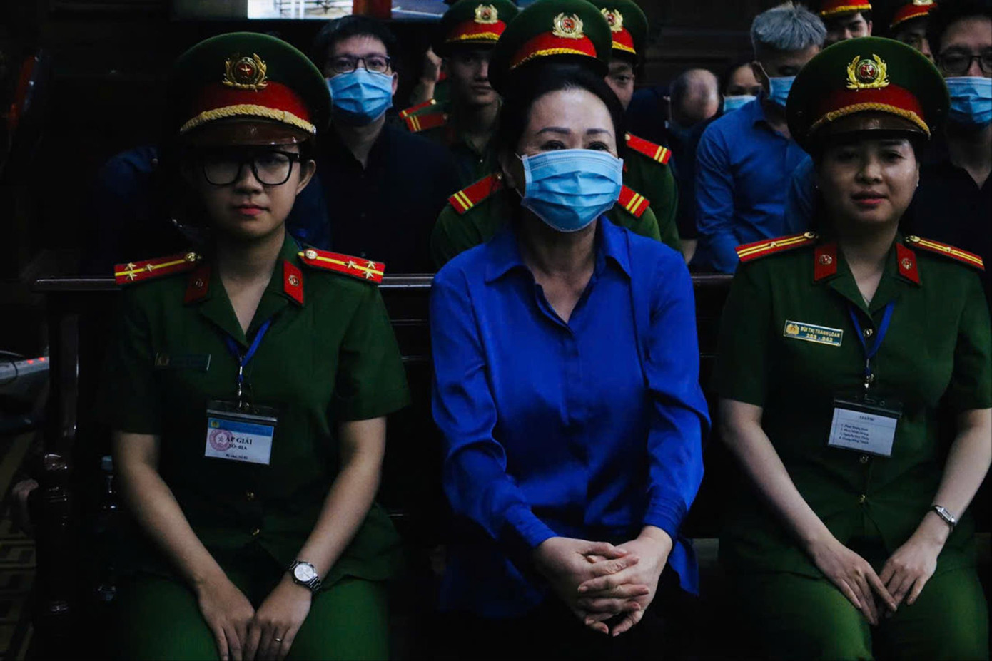 Bà Trương Mỹ Lan tại phiên tòa sơ thẩm giai đoạn 1 của vụ ánẢnh: Tân Châu