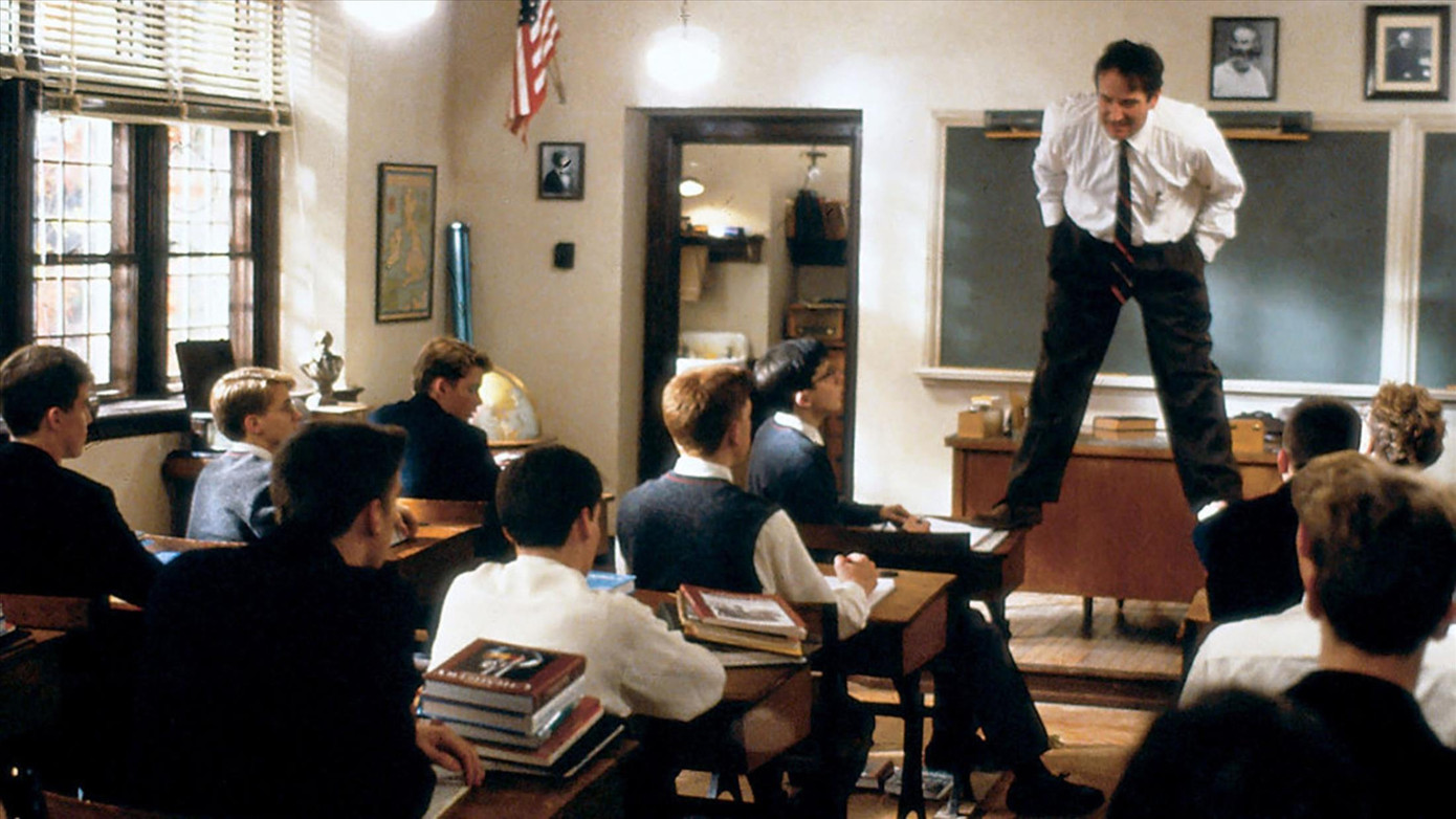 Một cảnh trong phim “Dead Poets Society”