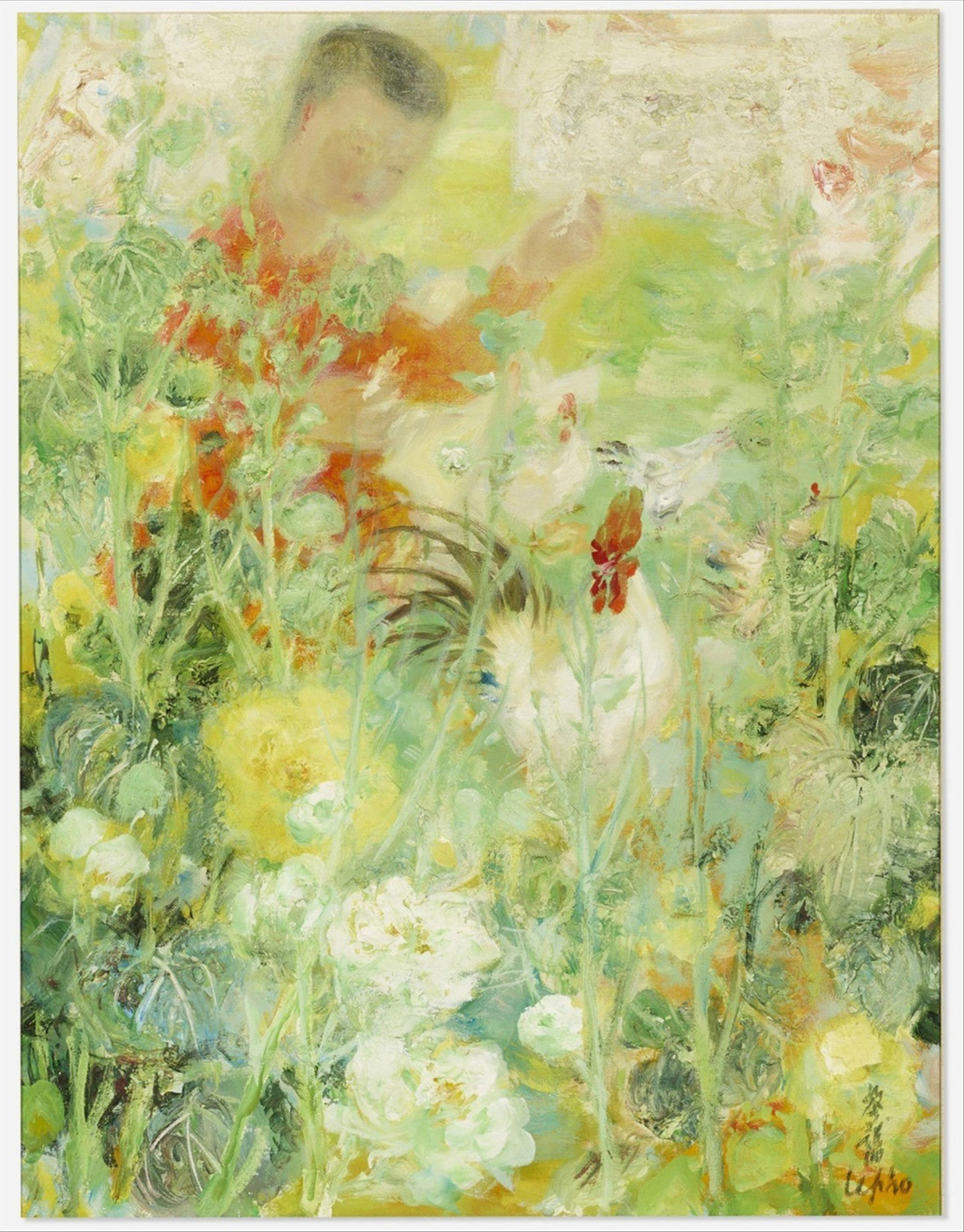 Tranh “Em bé ôm gà” của Lê Phổ là tác phẩm mỹ thuật Đông Dương được hồi hương từ Mỹ