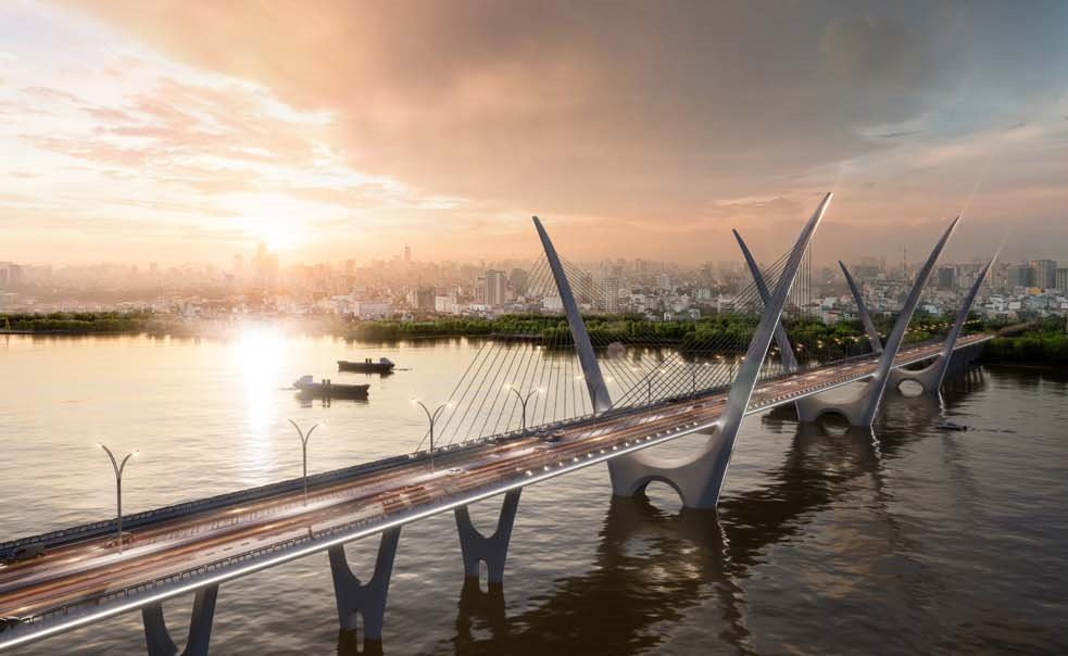 Thiết kế cầu Thượng Cát Hà Nội vừa được giải nhất