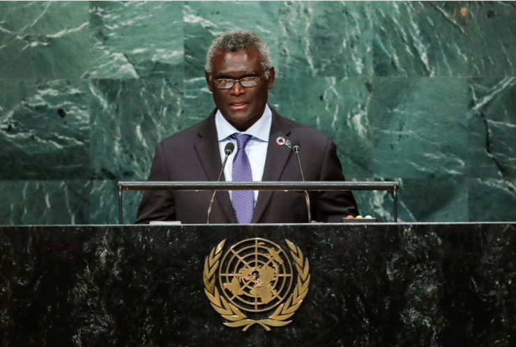 Thủ tướng Quần đảo Solomon Manasseh Sogavare Ảnh: Reuters Thủ tướng Quần đảo Solomon Manasseh Sogavare Ảnh: Reuters