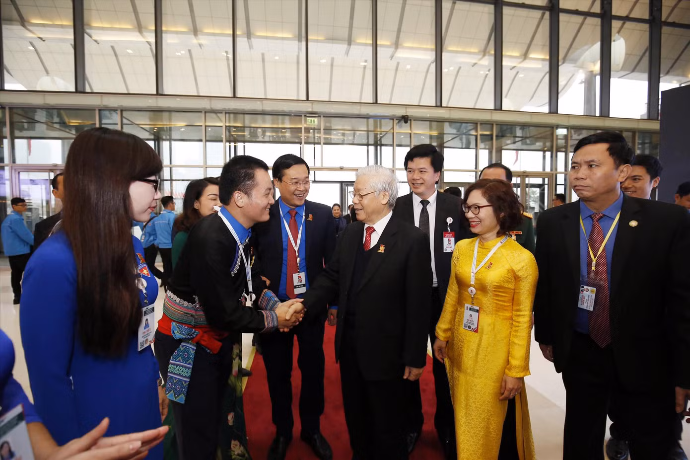 Tổng Bí thư Nguyễn Phú Trọng nhấn mạnh, chăm lo cho thanh niên, công tác thanh niên là trách nhiệm của Đảng và cả hệ thống chính trị, của toàn xã hội, từng gia đình (Ảnh: Như Ý)
