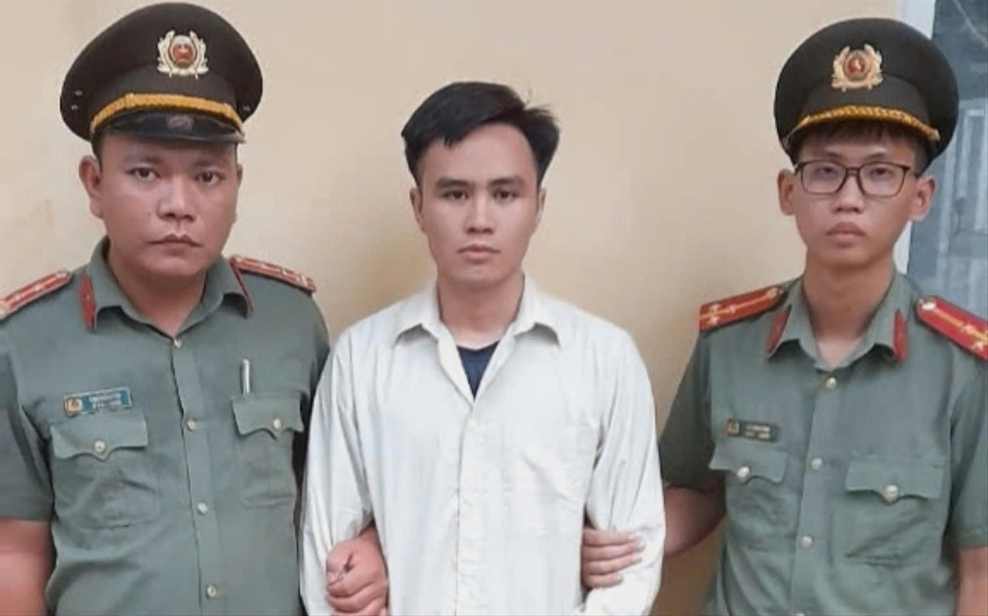 Đối tượng Trần Khắc Đức tại cơ quan công an Ảnh: Công an cung cấp Đối tượng Trần Khắc Đức tại cơ quan công an Ảnh: Công an cung cấp