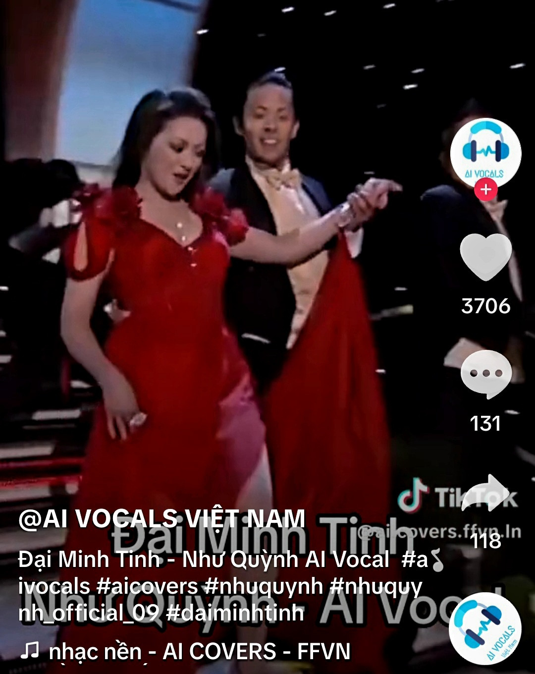 Hình ảnh trên clip AI bắt chước giọng ca sĩ Như Quỳnh Hình ảnh trên clip AI bắt chước giọng ca sĩ Như Quỳnh