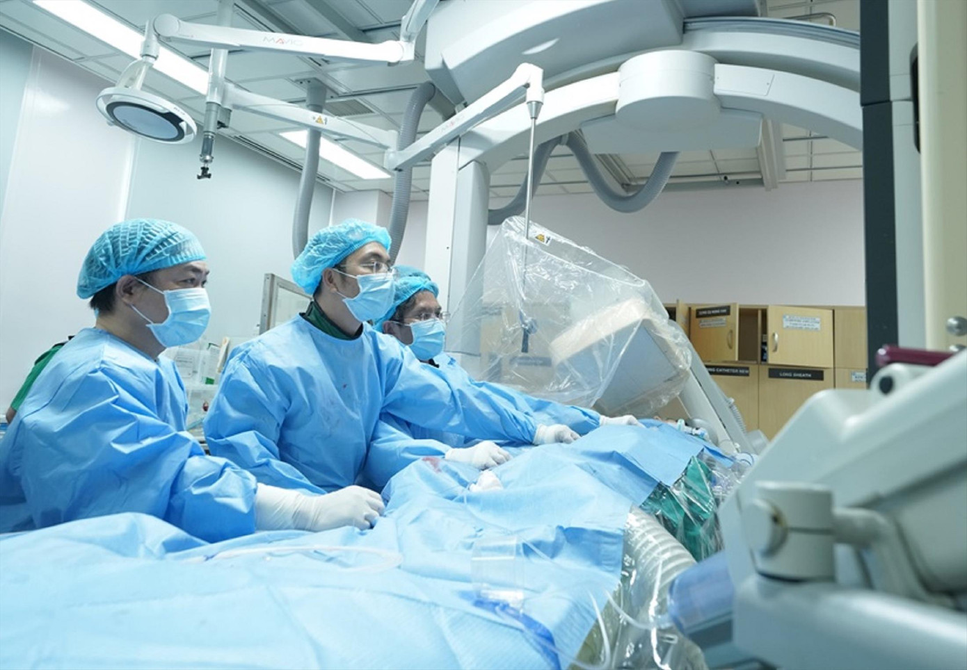 Phương pháp thay van động mạch phổi qua da đã được Bệnh viện Đại học Y Dược TPHCM thực hiện thành công. Ảnh: BVCC