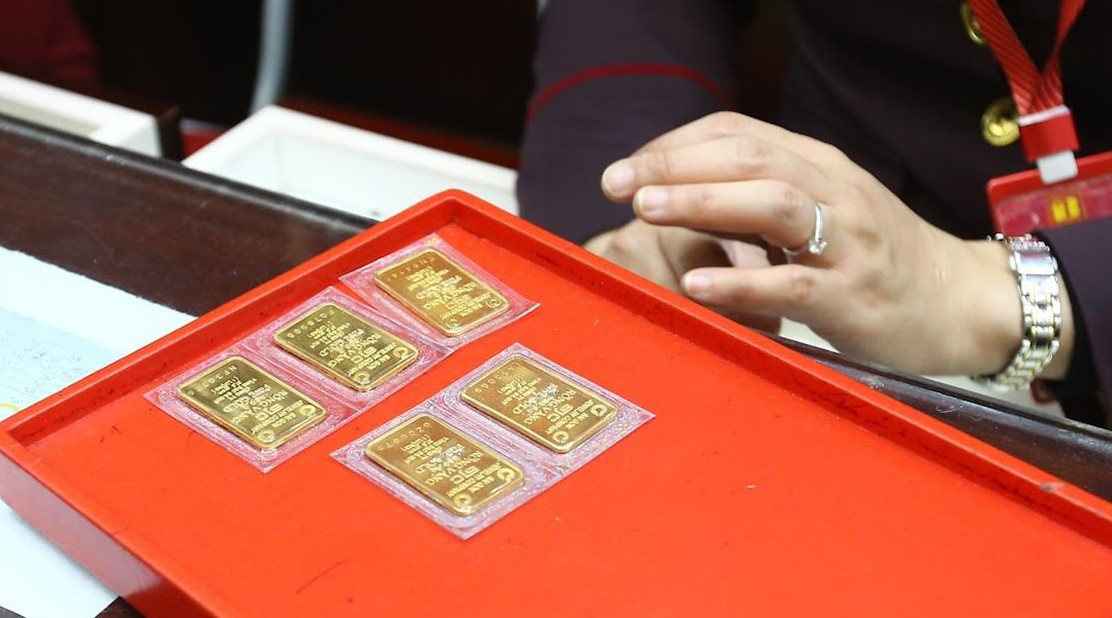 Giá vàng SJC năm 2023 phá vỡ kỷ lục lên hơn 80 triệu đồng/lượng. Ảnh: Duy Phạm.