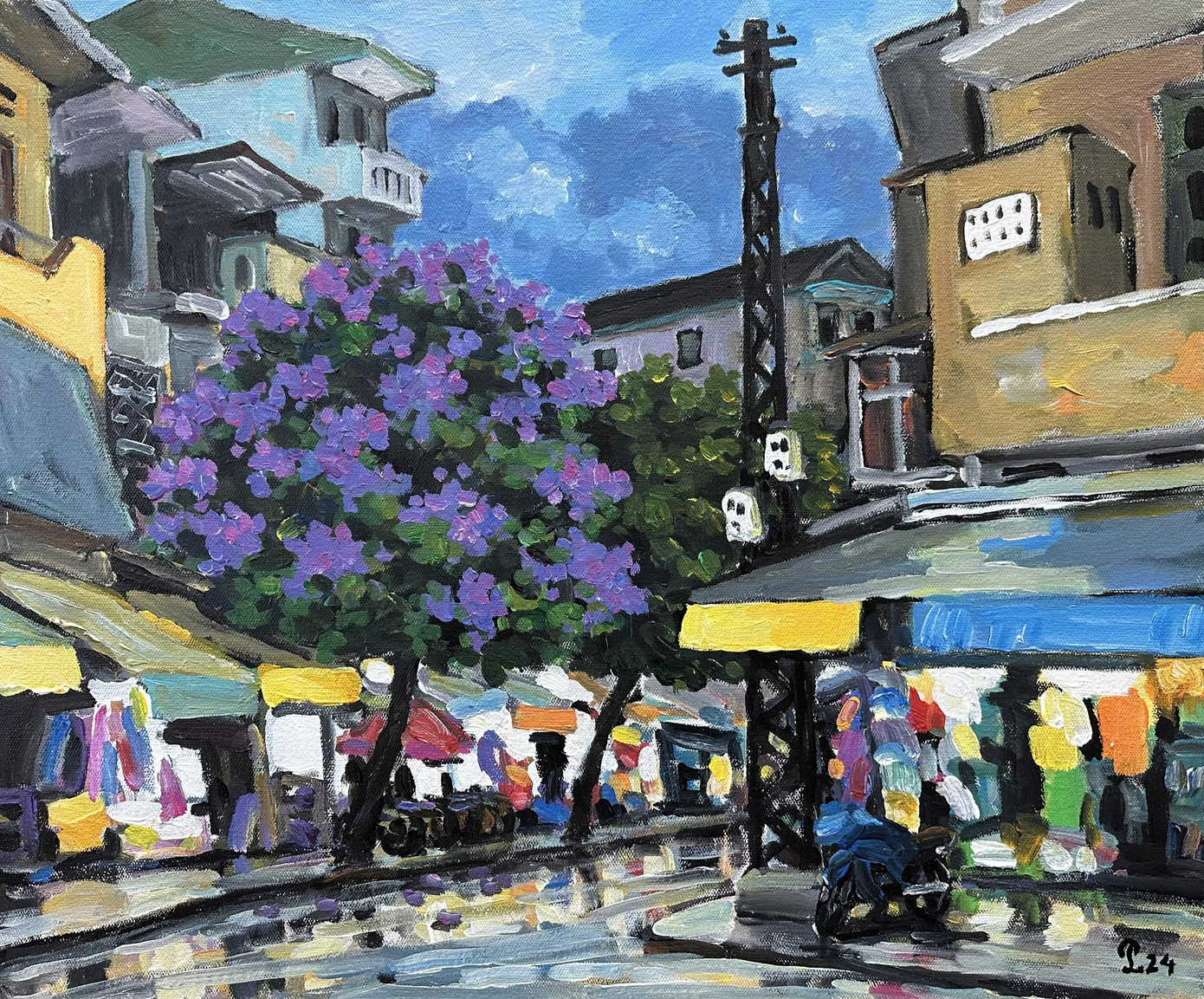 Sau cơn mưa chiều của họa sĩ Phạm Luận