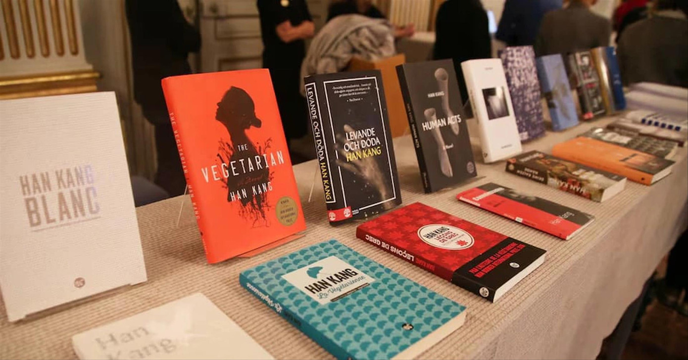 Sách của Han Kang được trưng bày tại Viện hàn lâm Thụy Điển từ ngày 10/10