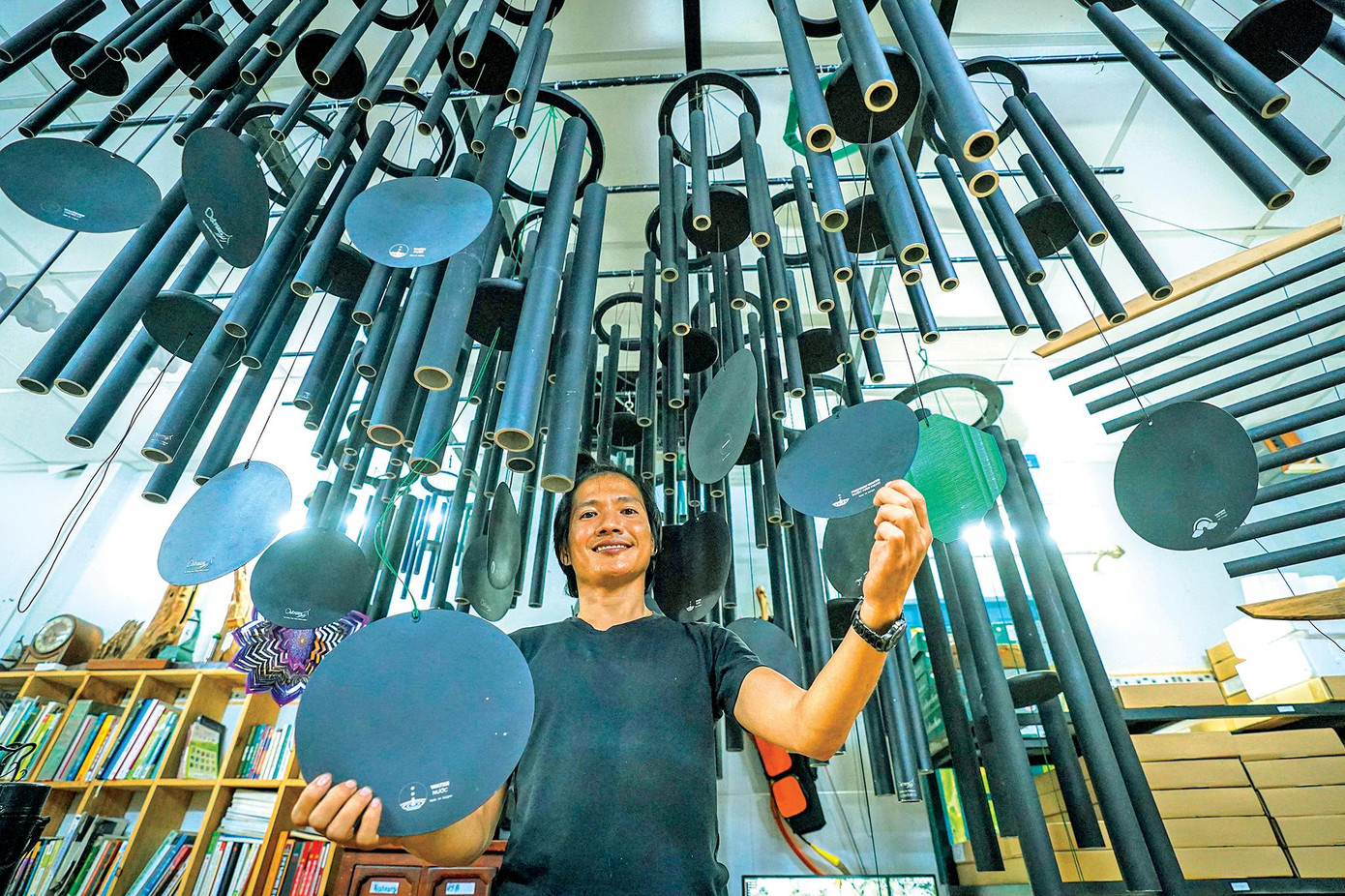 Các bộ chuông gió của xưởng anh Đức đa phần tần số nằm ở 432Hz có tác dụngchữa bệnh, mang lại sự thư thái cho người nghe