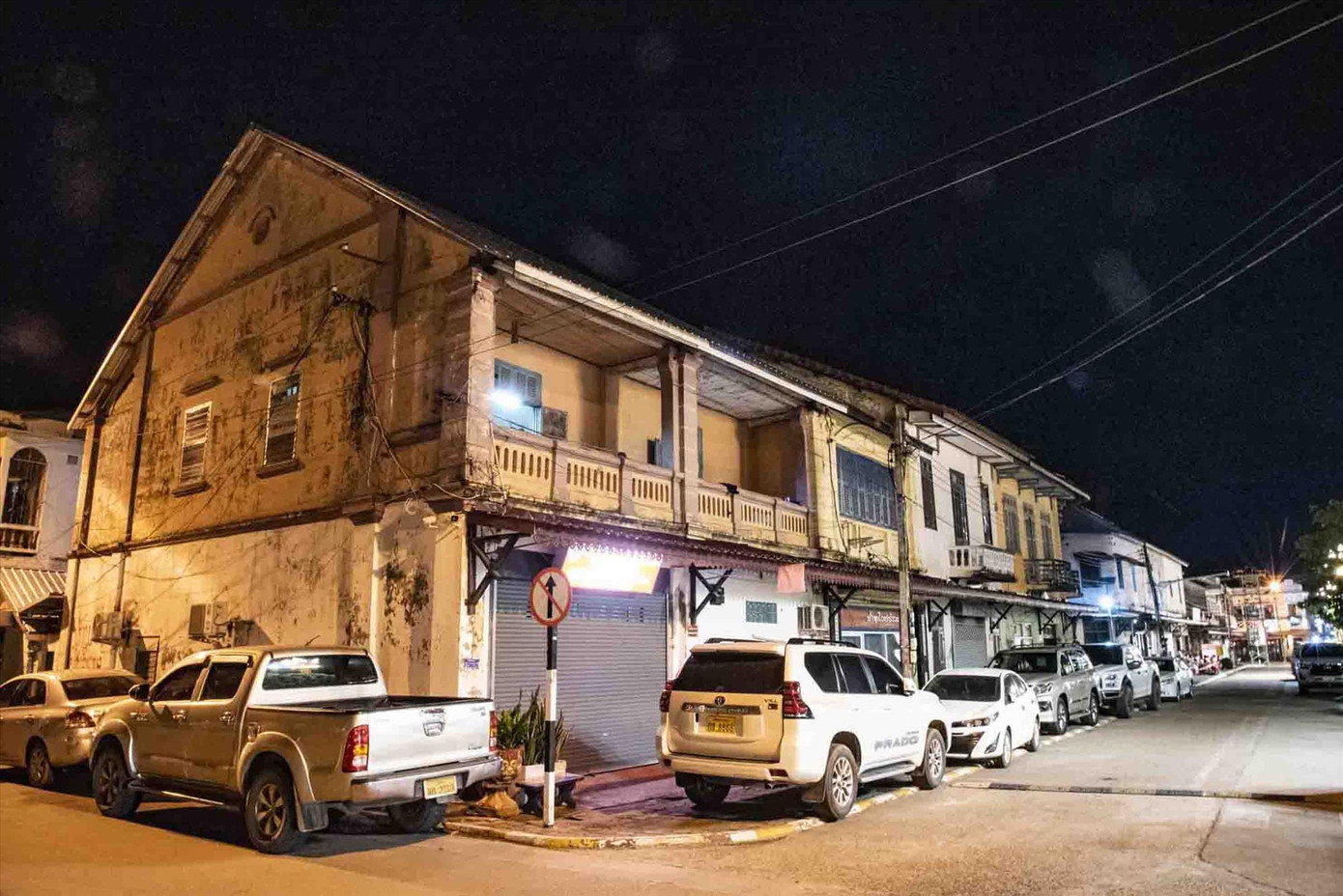 Khu phố 21/3/1946 mang kiến trúc Pháp ở Thakhek ảnh: Văn Chương