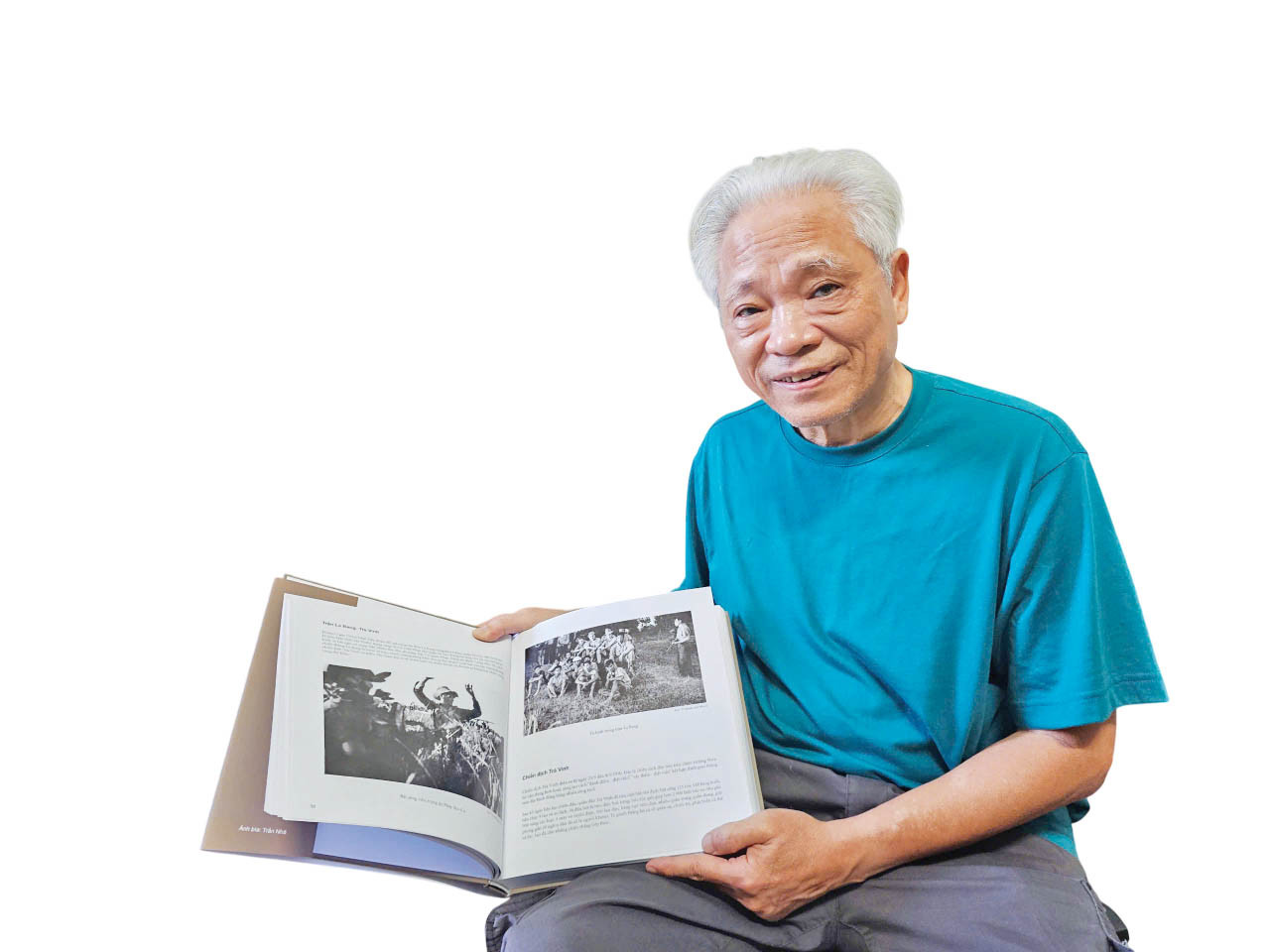 Nhà báo Vũ Thống Nhất, nguyên Phó Chủ tịch Hội Nhà văn TP Cần Thơ, người chấp bút sách ảnh Ảnh: Hòa Hội