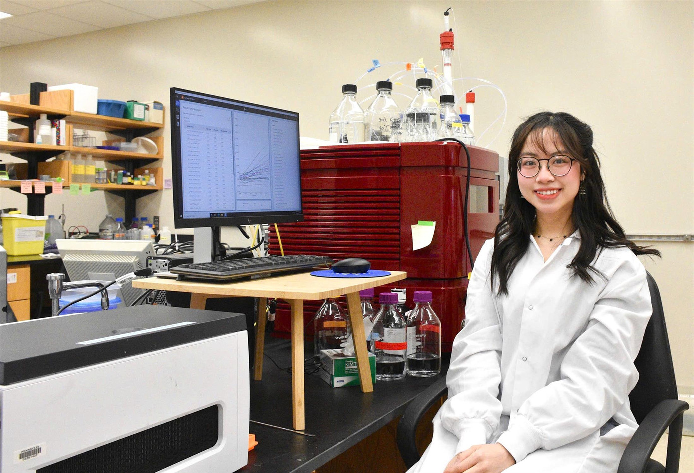 Trần Thuỳ Trang luôn không ngại bước ra khỏi vùng an toàn, thúc đẩy bản thân tiến về phía trước. Ảnh: NVCC