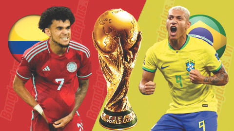 Colombia sẽ chạm trán Brazil lúc 7h ngày 17/11 Colombia sẽ chạm trán Brazil lúc 7h ngày 17/11