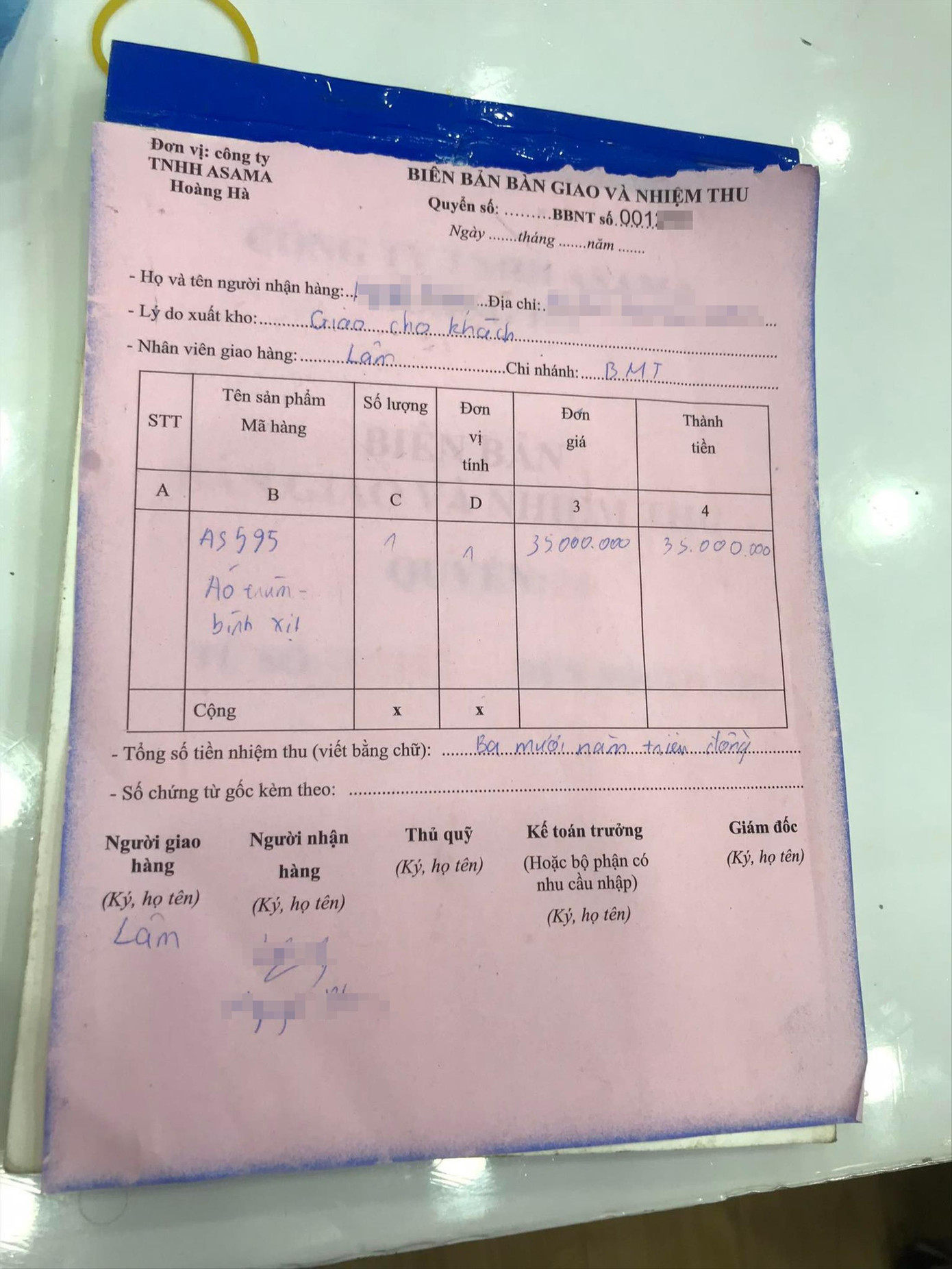 Cửa hàng ASAMA có bảng giá niêm yết nhưng bán không đúng giá Cửa hàng ASAMA có bảng giá niêm yết nhưng bán không đúng giá