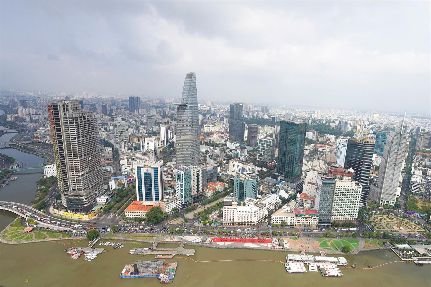 Tháp Tài chính Bitexco - một trong 50 công trình tiêu biểu ở TPHCM Ảnh: Phạm Nguyễn