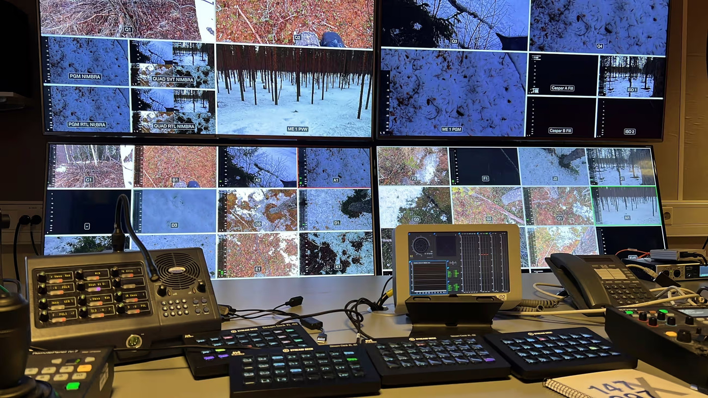 Đoàn làm phim điều khiển hơn 30 camera quan sát ở Umeå