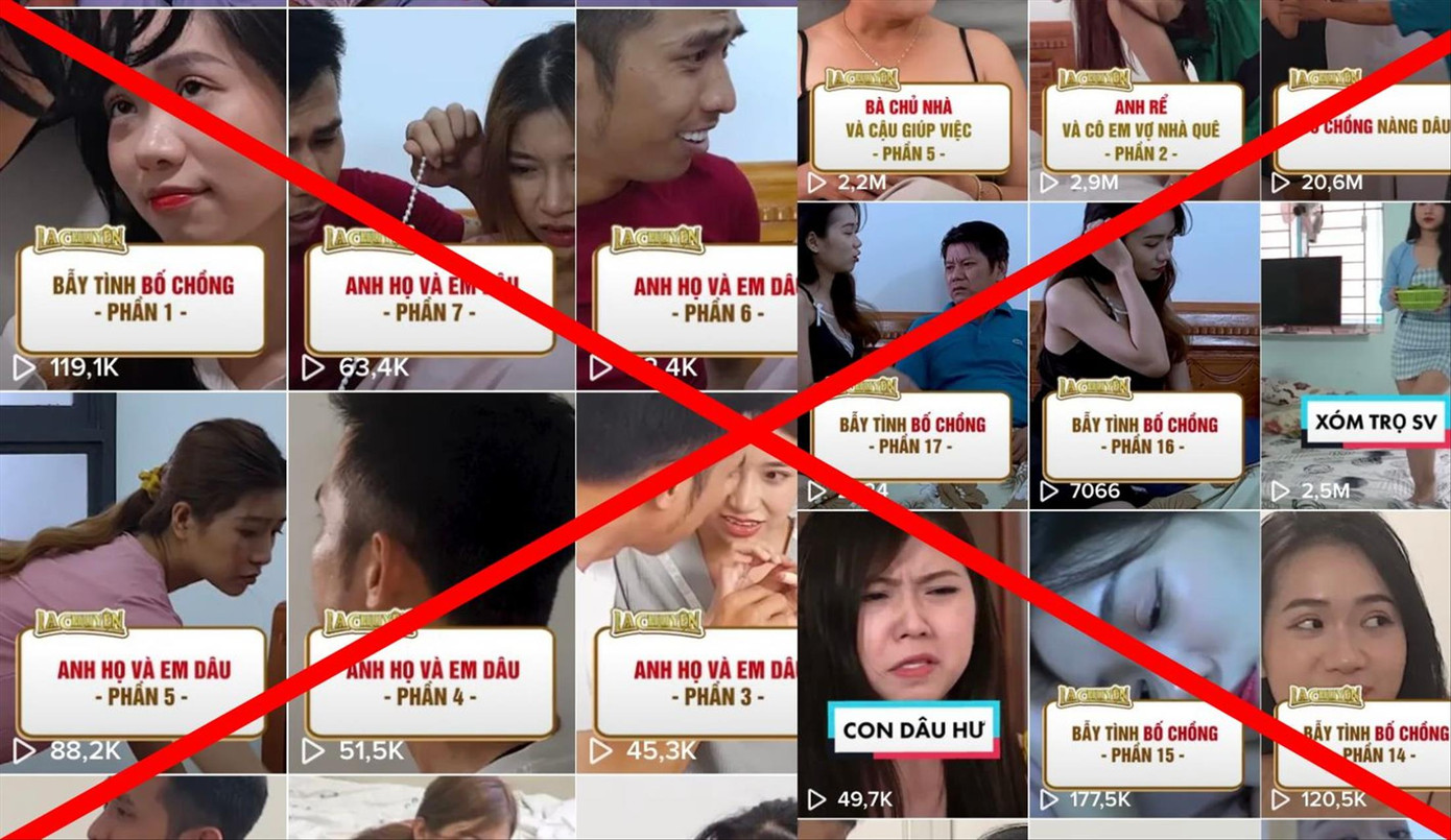 Nhiều phim chiếu mạng, nội dung xấu độc trên mạng xã hội thu hút người xem bằng tiêu đề gây sốc Nhiều phim chiếu mạng, nội dung xấu độc trên mạng xã hội thu hút người xem bằng tiêu đề gây sốc