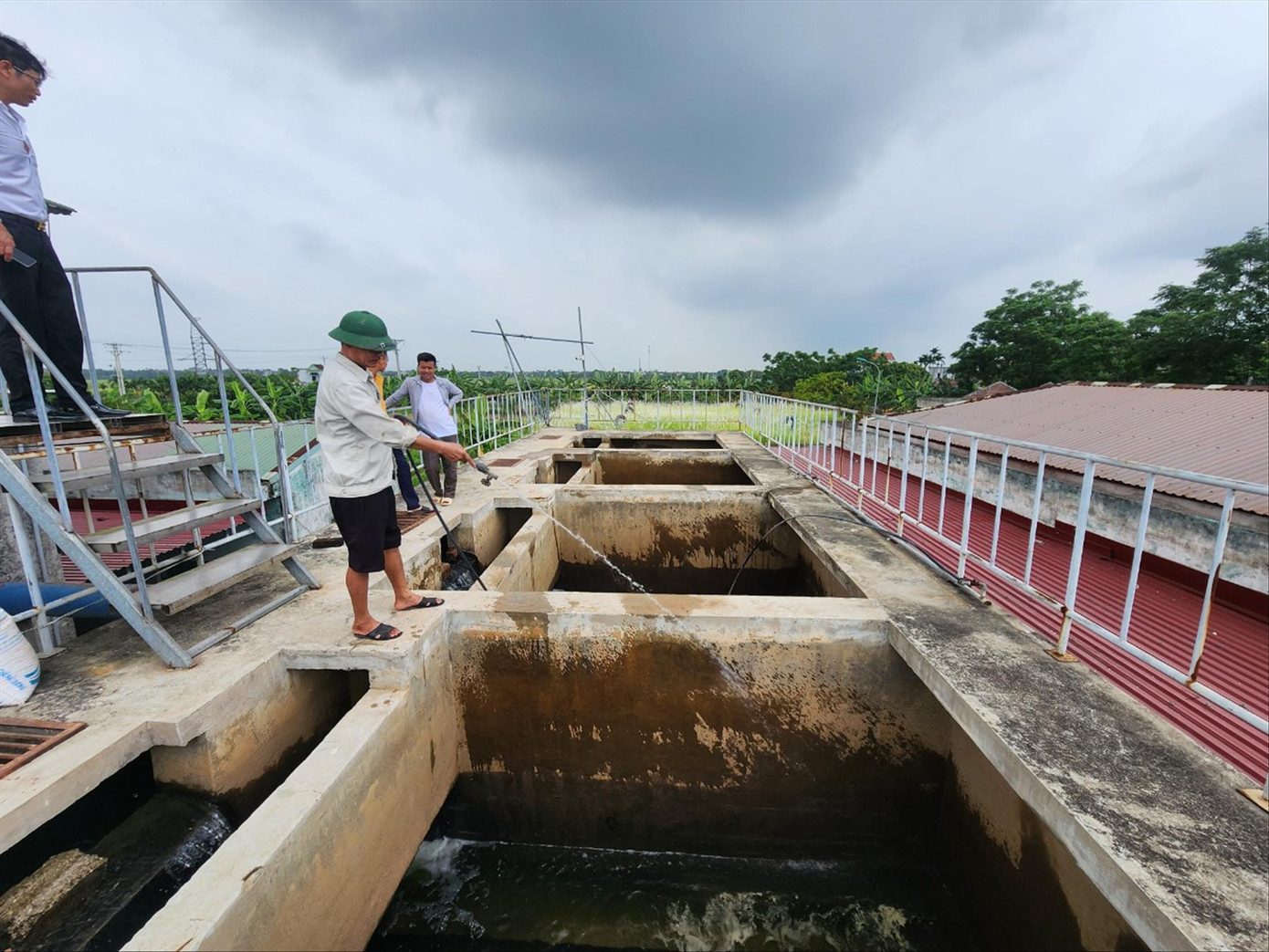 Bể lắng Nhà máy nước sạch Đồng Du Bể lắng Nhà máy nước sạch Đồng Du